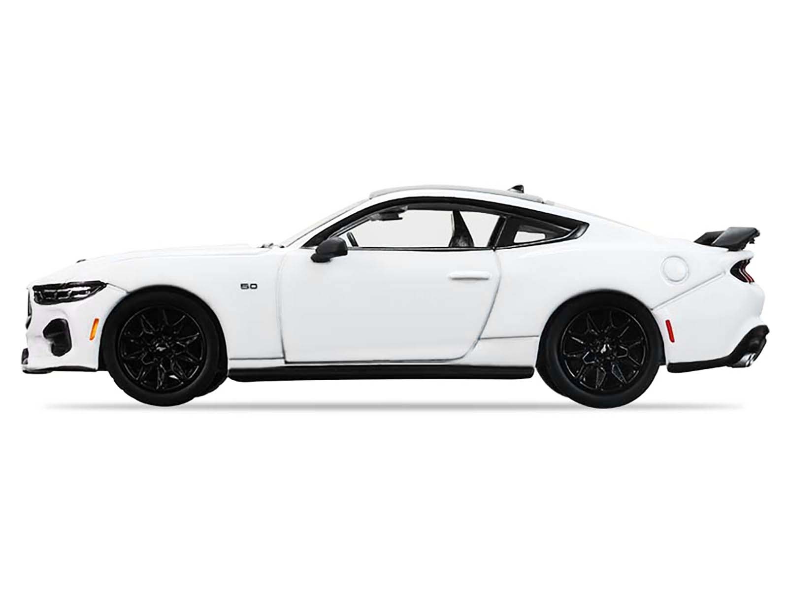 2024 Ford Mustang Oxford White with Black Top "GreenLight Muscle" Series 30 1/64 Diecast Model Car by Greenlight