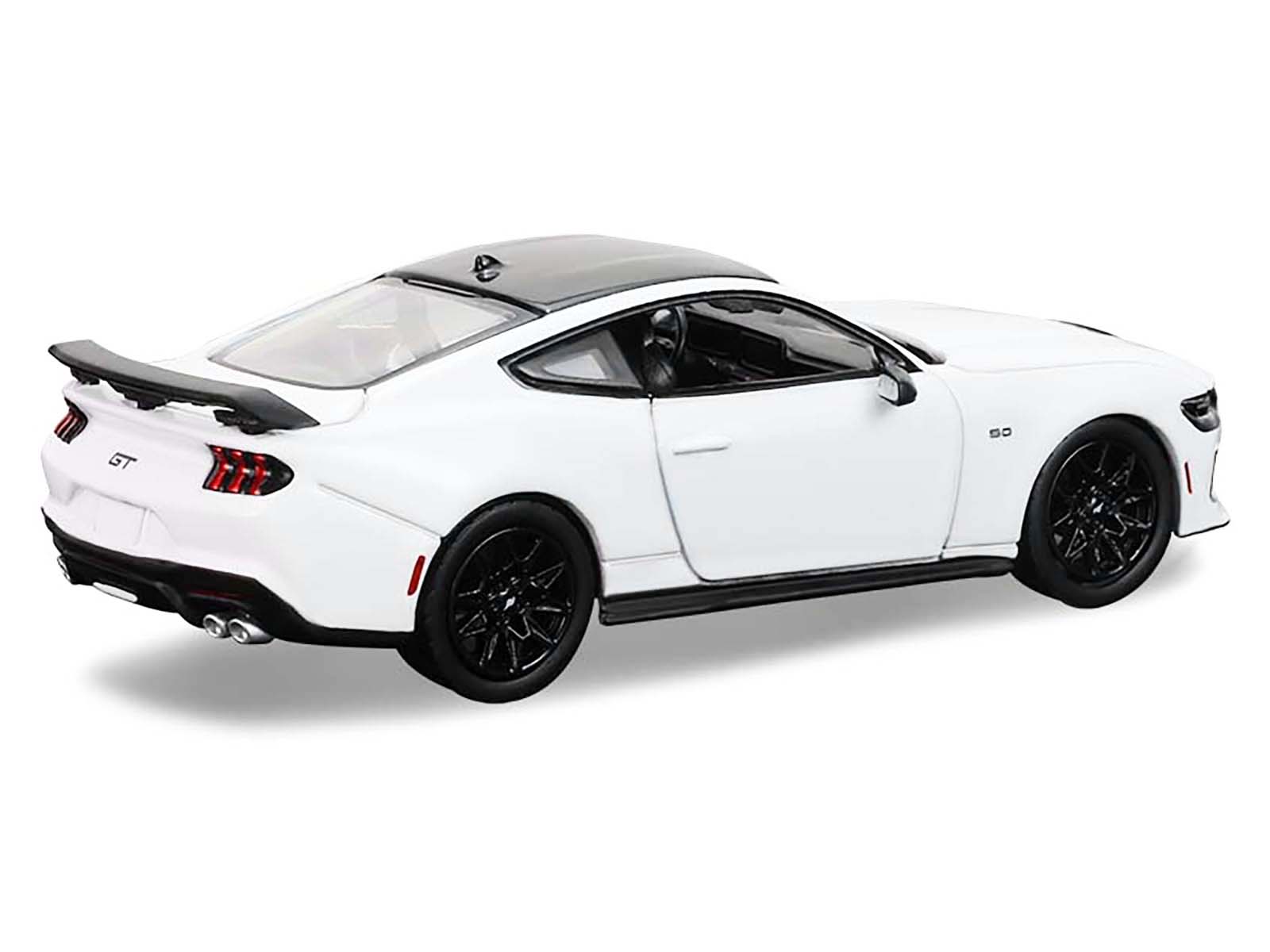 2024 Ford Mustang Oxford White with Black Top "GreenLight Muscle" Series 30 1/64 Diecast Model Car by Greenlight
