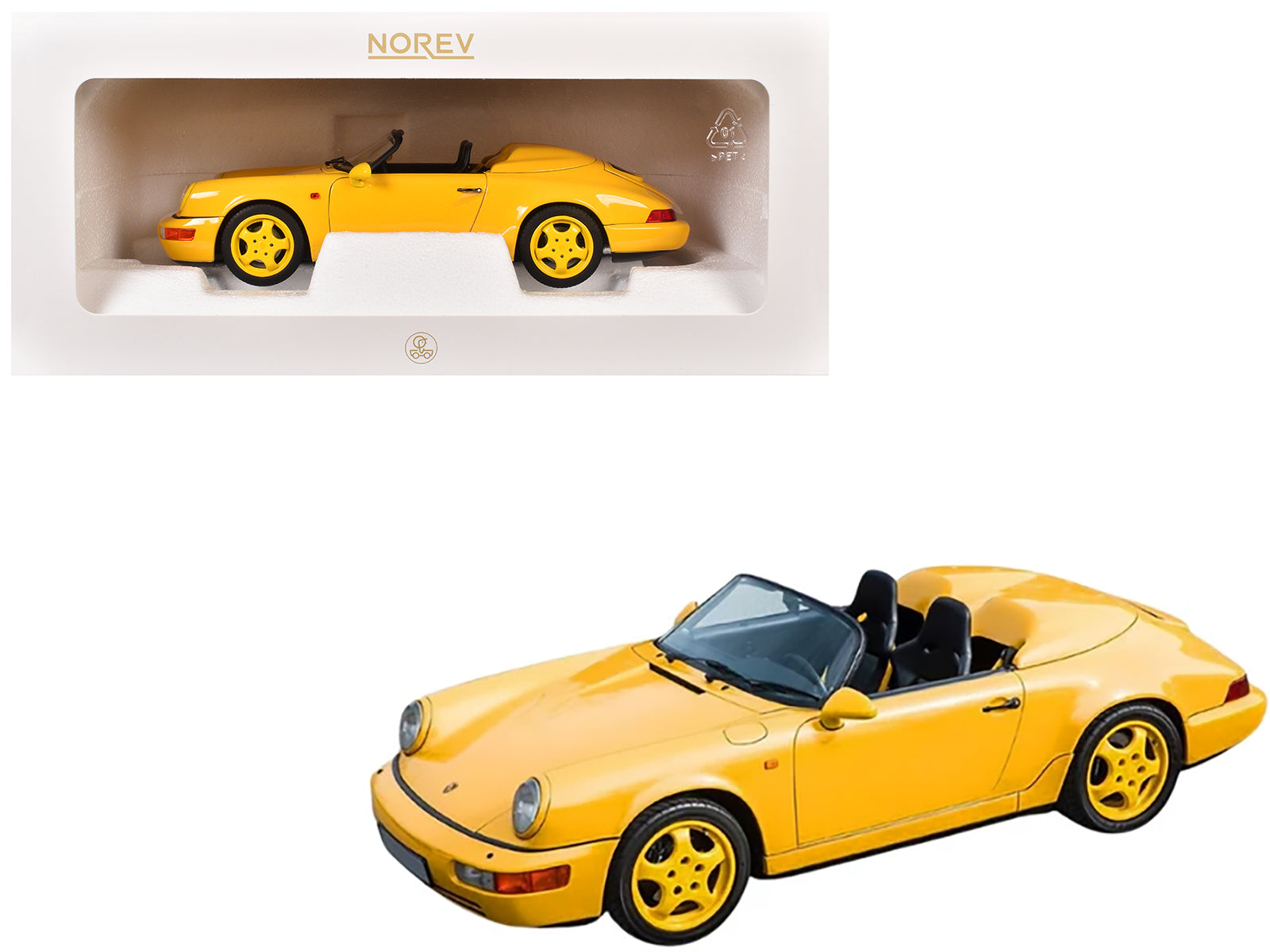 Porsche 911 Speedster Speed Yellow 1/18 Diecast Model Car by Norev