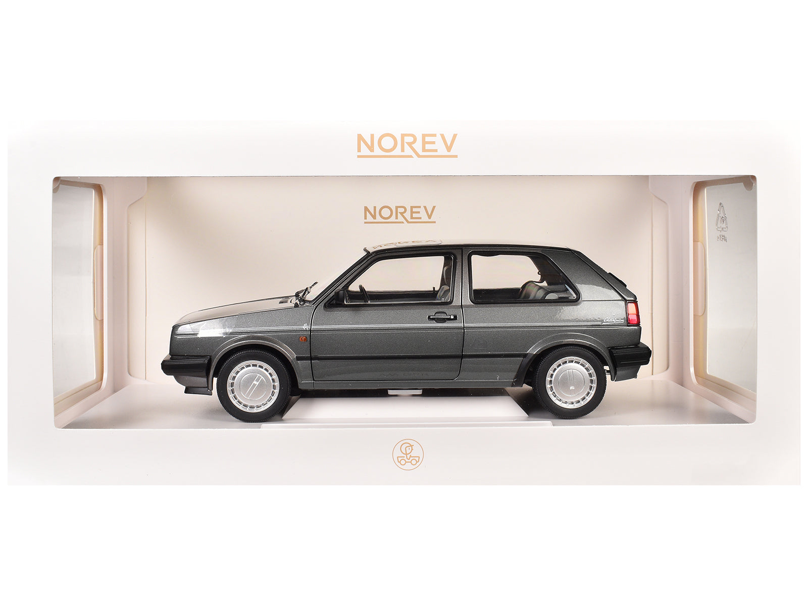 1989 Volkswagen Golf Champion Gray Metallic 1/18 Diecast Model Car by Norev