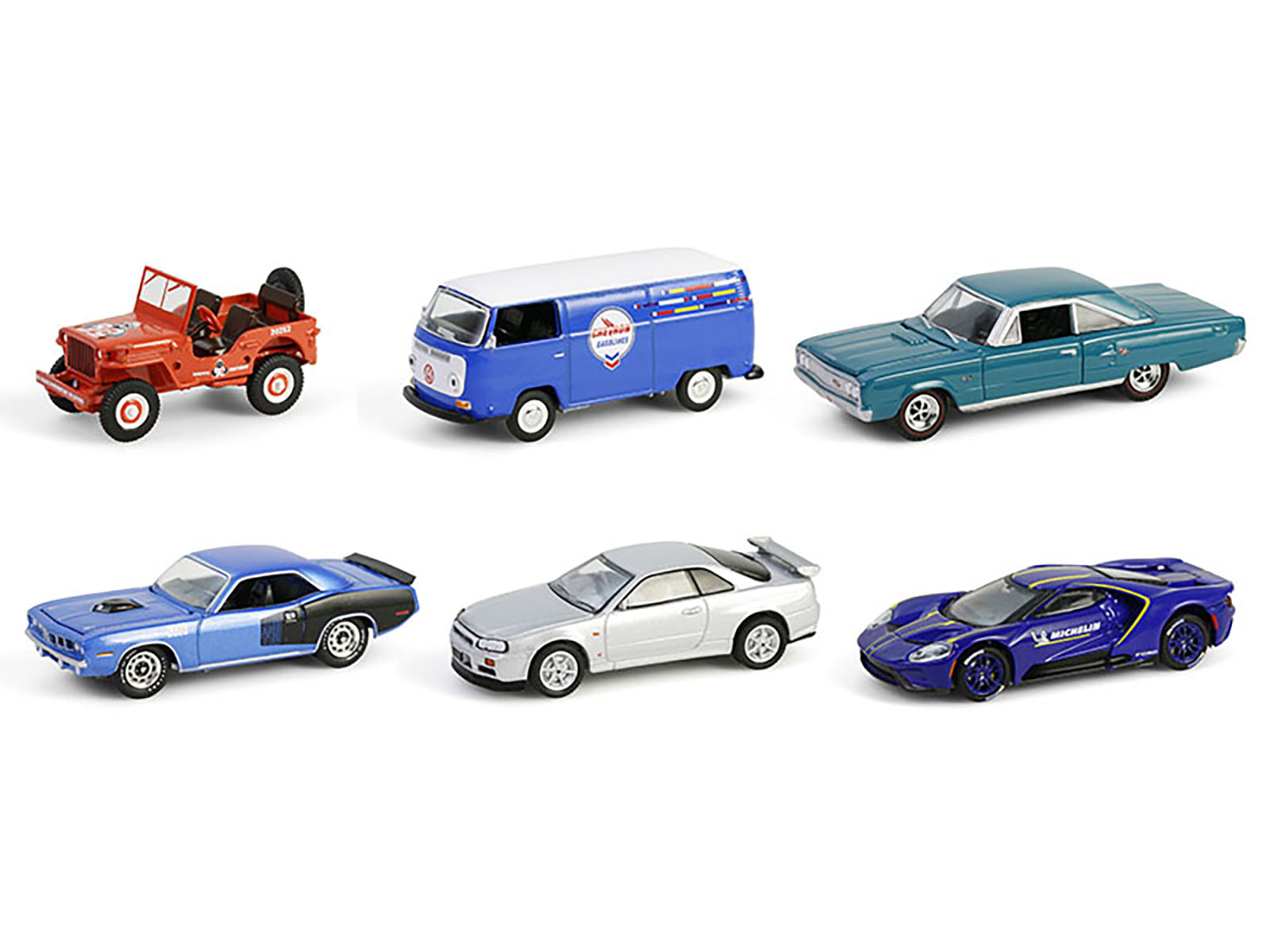 "Anniversary Collection" Set of 6 pieces Series 17 1/64 Diecast Model Cars by Greenlight