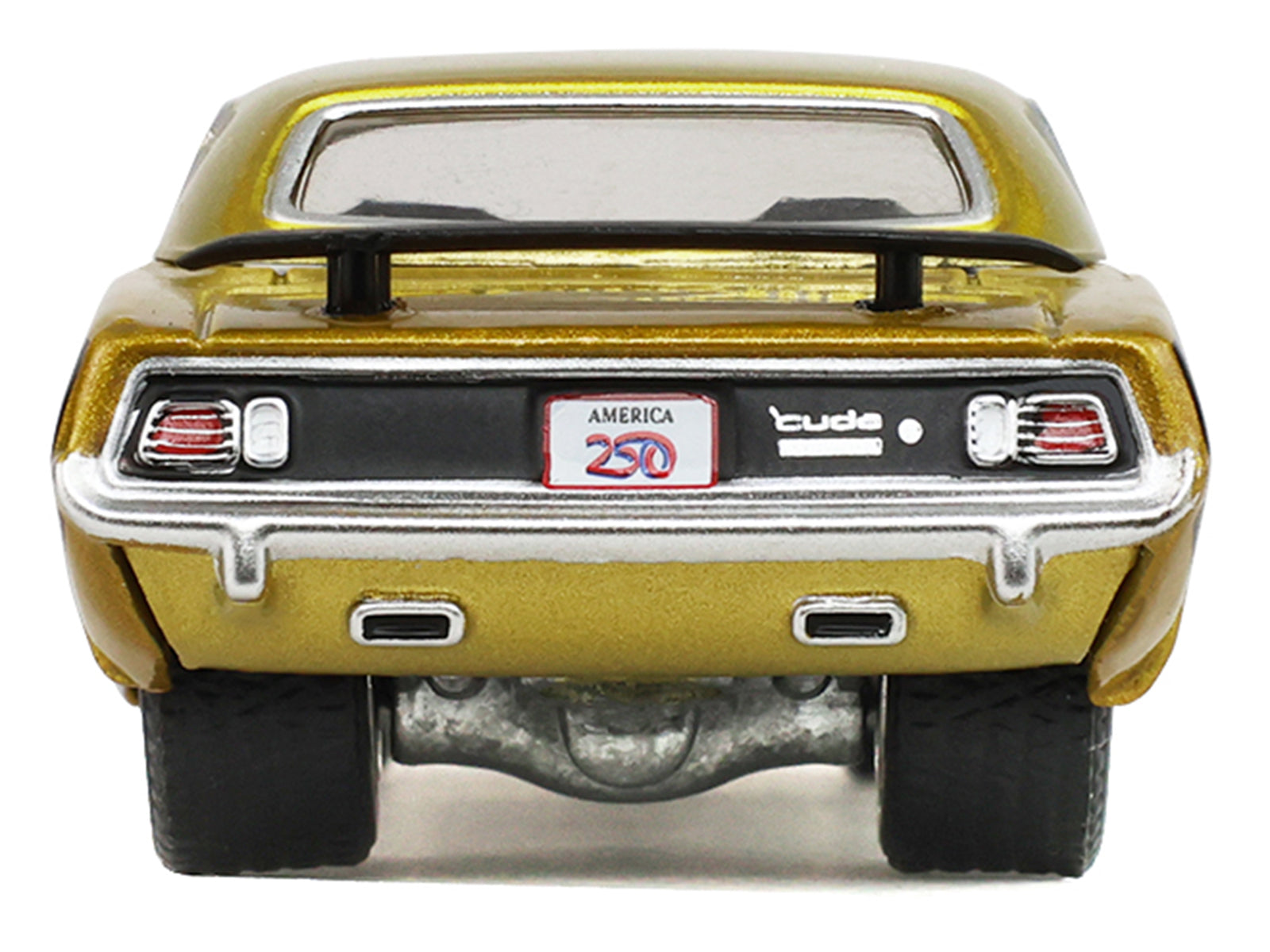 1971 Plymouth Hemi â€˜Cuda Gold Metallic with Black Accents "America 250 Edition" "Anniversary Collection" Series 18 1/64 Diecast Model Car by Greenlight