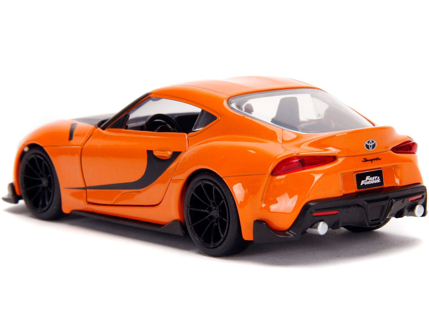 Toyota GR Supra Orange with Black Stripes "Fast & Furious 9 F9" (2021) Movie 1/32 Diecast Model Car by Jada