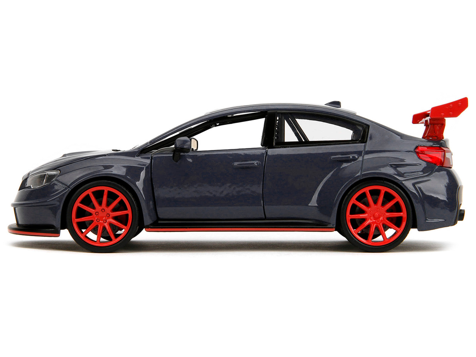 2016 Subaru WRX STI Widebody Dark Blue and Yuji Itadori Diecast Figure "Jujutsu Kaisen" (2020â€“2023) TV Series "Anime Hollywood Rides" Series 1/24 Diecast Model Car by Jada
