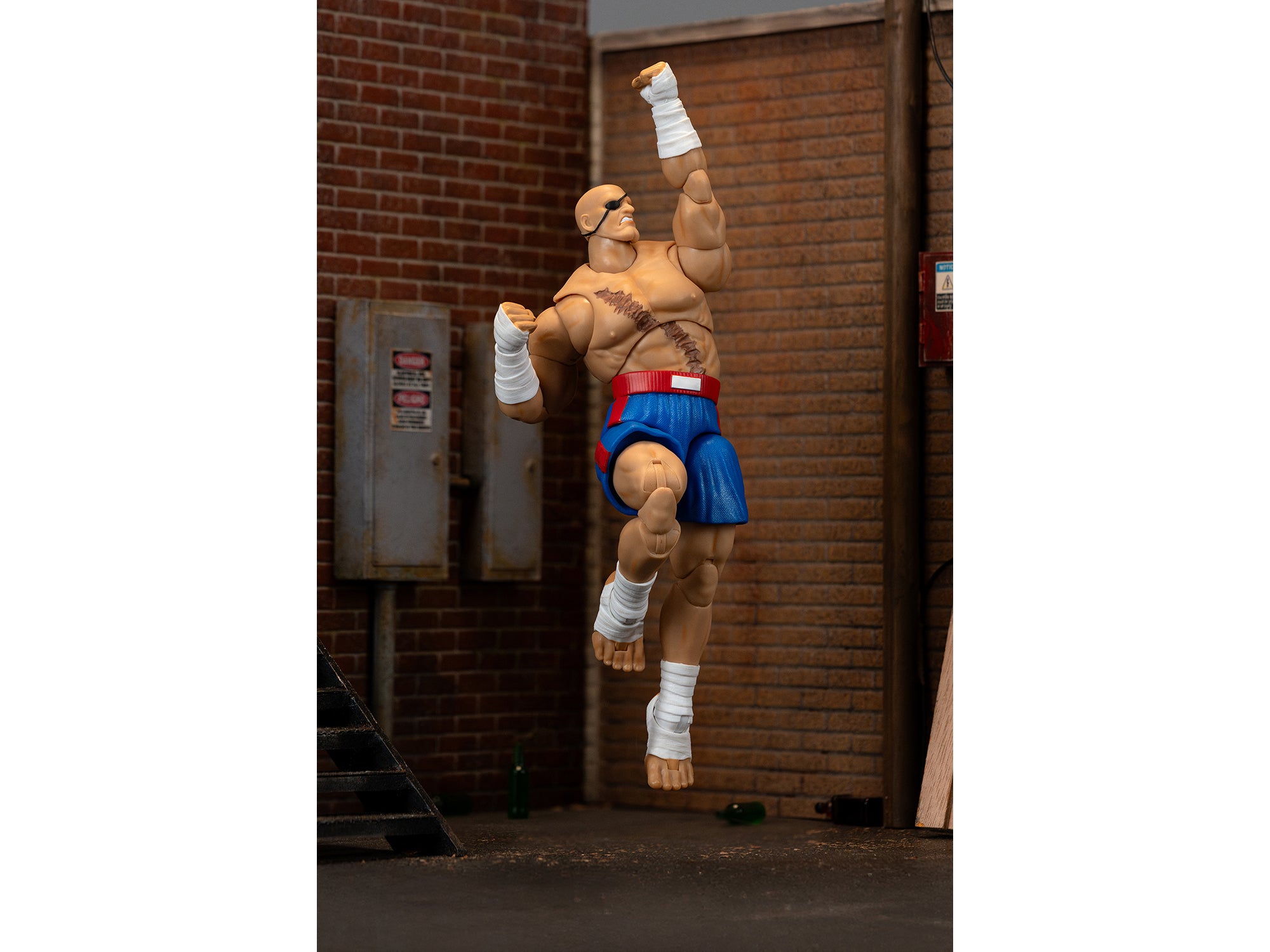 Sagat 7.5" Moveable Figure with Accessories and Alternate Head and Hands "Ultra Street Fighter II: The Final Challengers" (2017) Video Game Model by Jada
