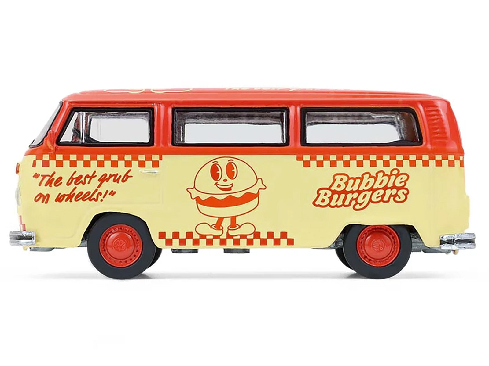 1975 Volkswagen Type 2 Van "Bubbie Burgers Food Truck" Orange and Cream "Blue Collar Collection" Series 14 1/64 Diecast Model Car by Greenlight