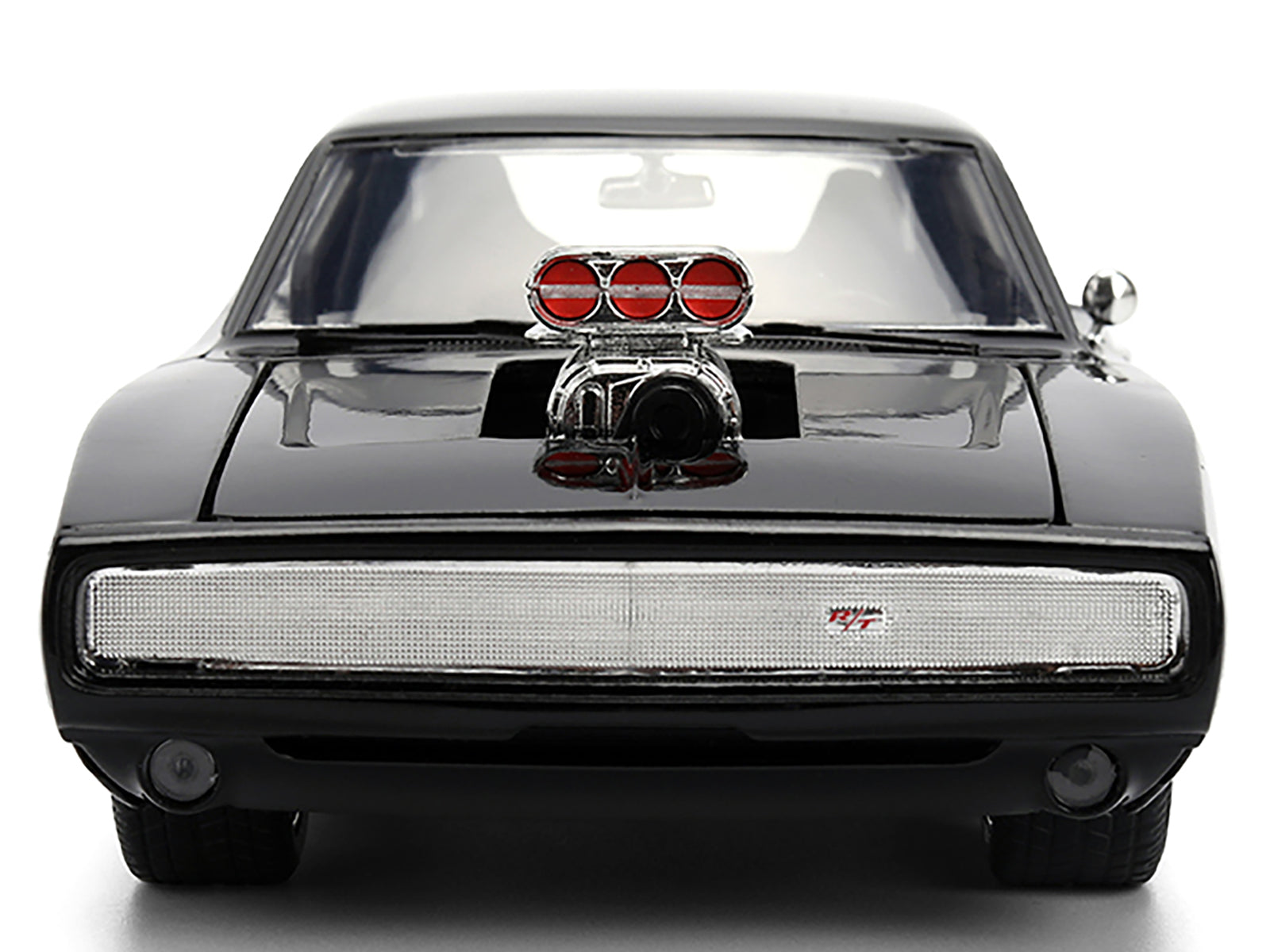 1970 Dodge Charger R/T Black "Furious 7" (2015) Movie "Fast & Furious" Series 1/24 Diecast Model Car by Jada