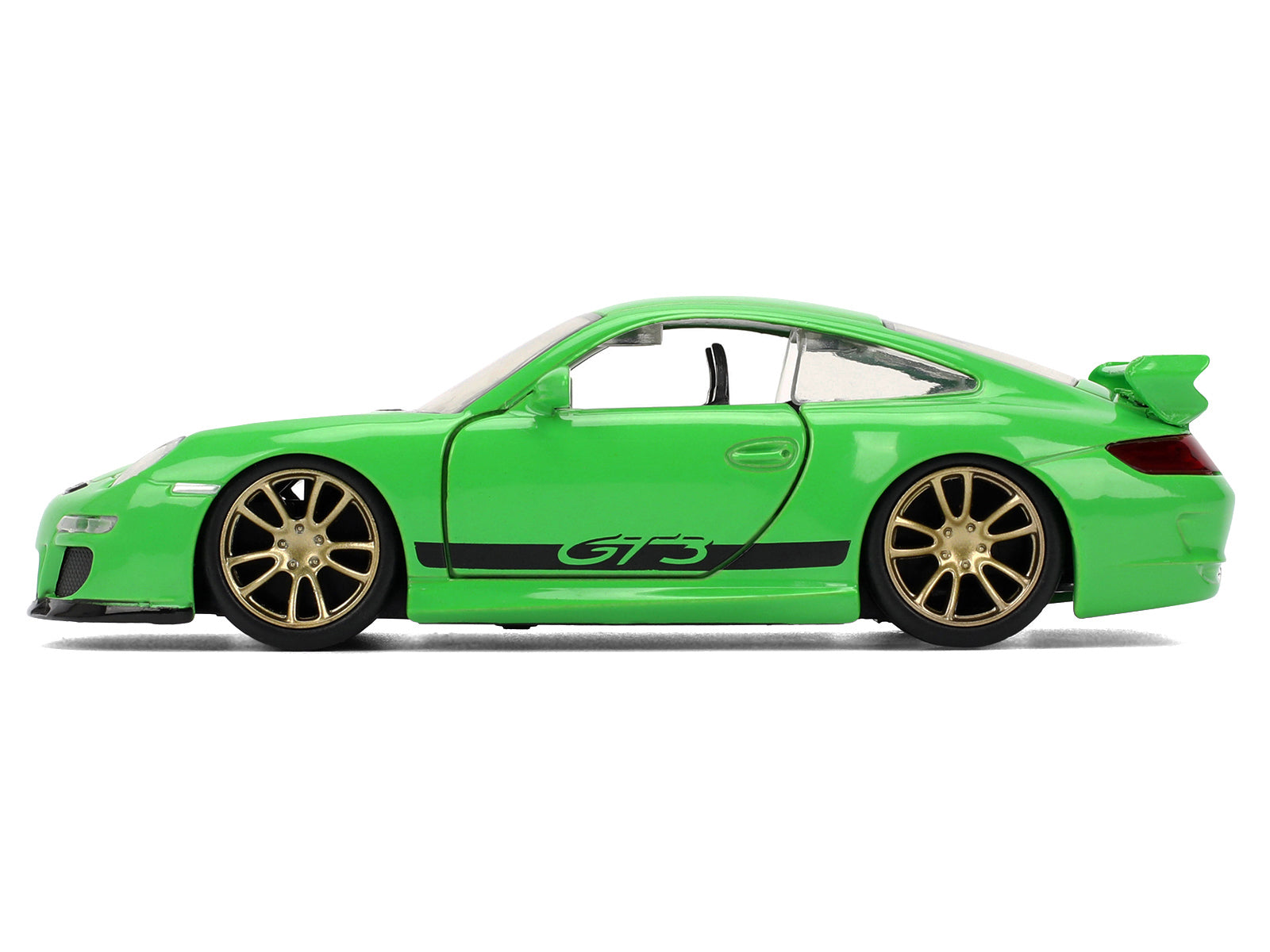 Porsche 911 GT3 (997) Green with Black Accents "Fast X" (2023) Movie "Fast & Furious" Series 1/32 Diecast Model Car by Jada
