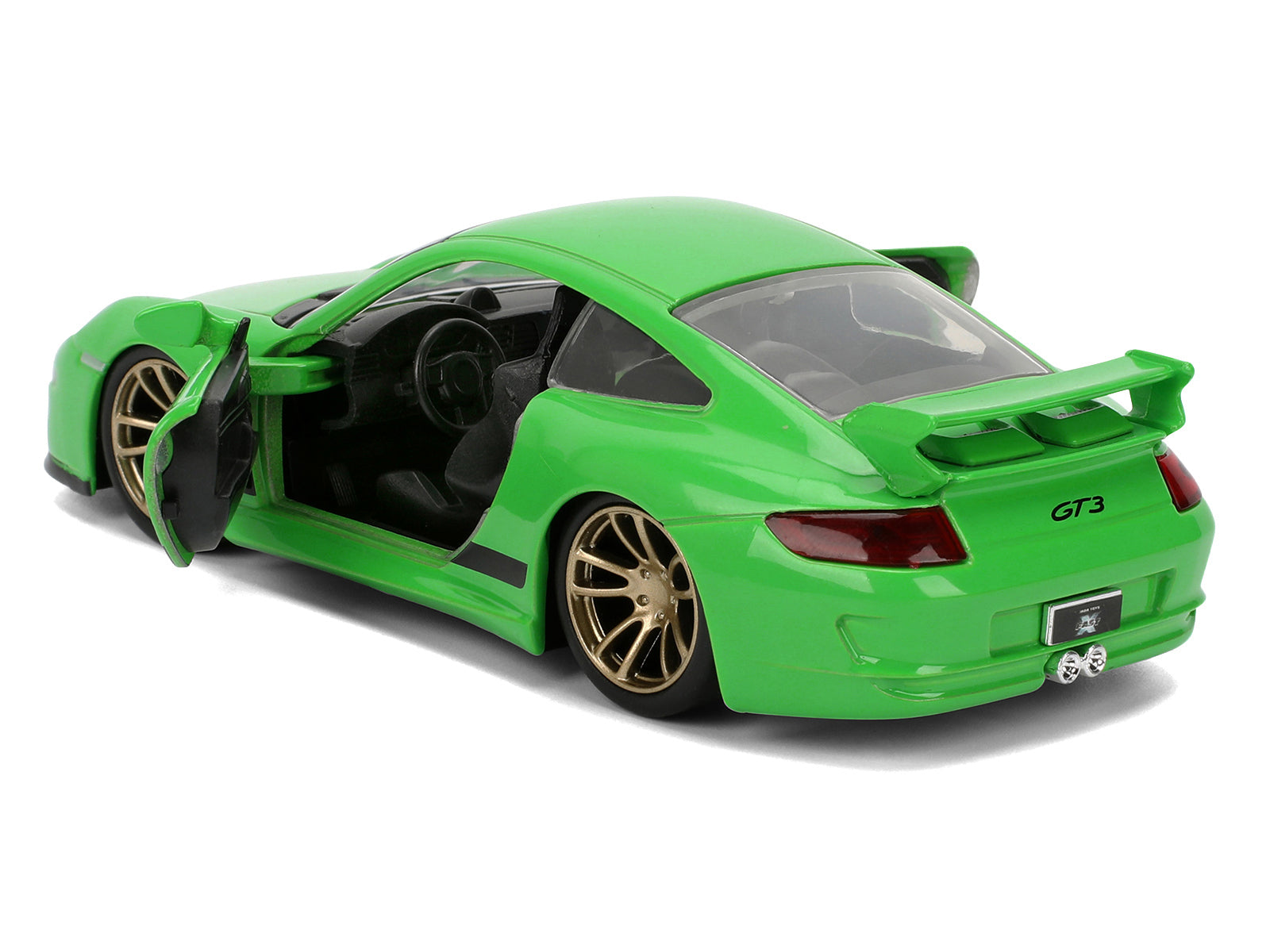 Porsche 911 GT3 (997) Green with Black Accents "Fast X" (2023) Movie "Fast & Furious" Series 1/32 Diecast Model Car by Jada