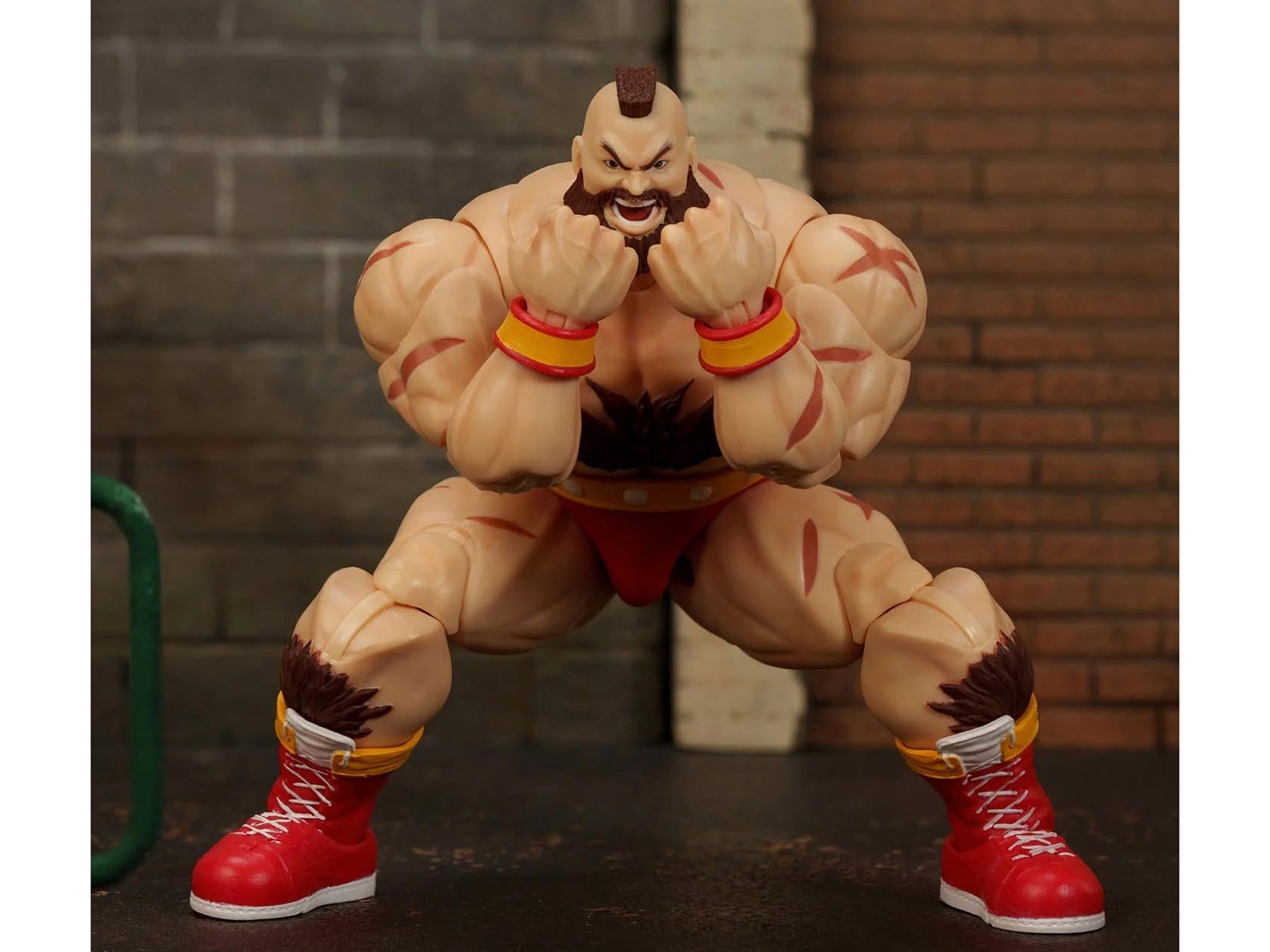 Zangief 7.5" Moveable Figure with Accessories and Alternate Head and Hands "Ultra Street Fighter II: The Final Challengers" (2017) Video Game Model by Jada