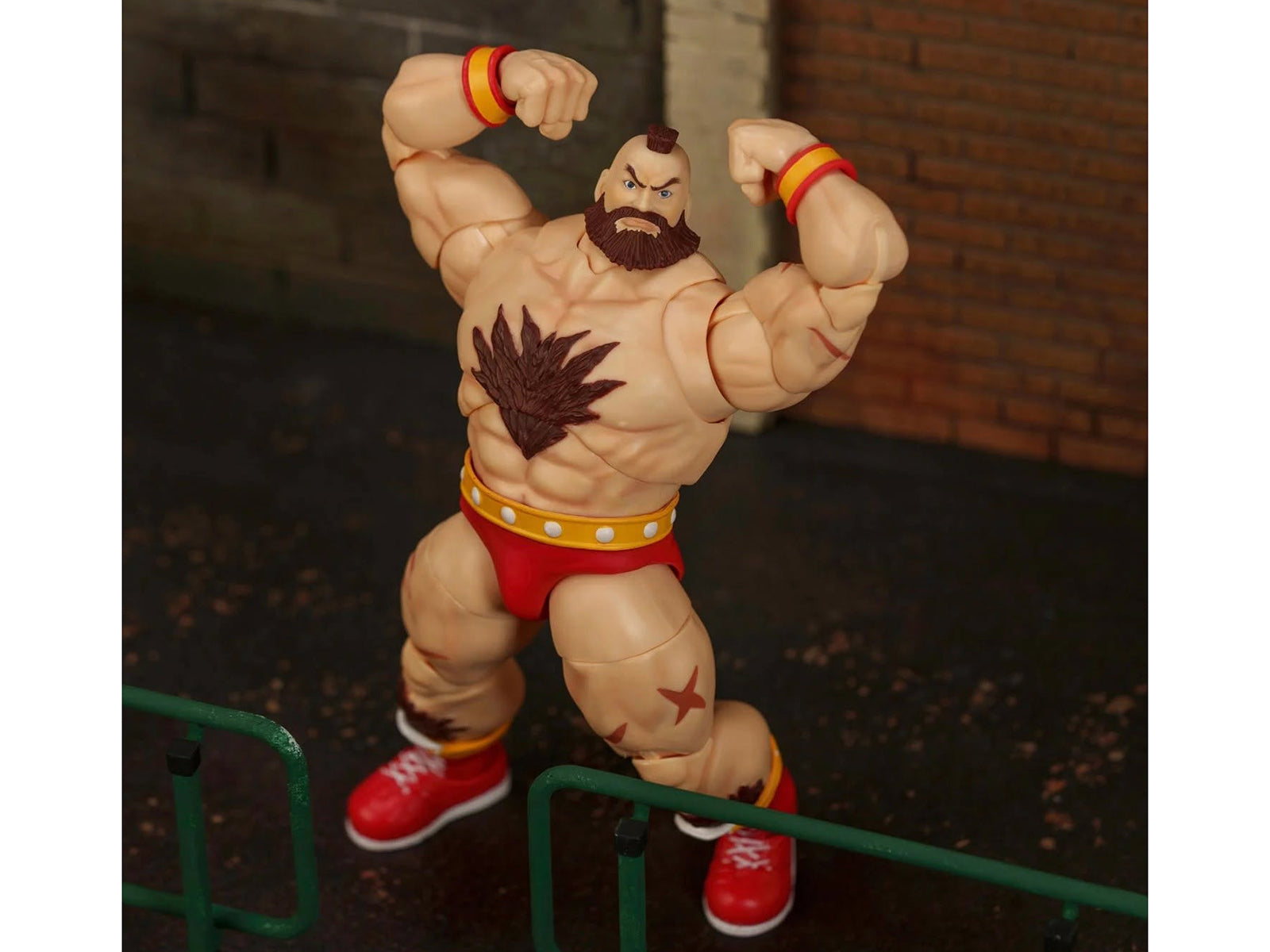 Zangief 7.5" Moveable Figure with Accessories and Alternate Head and Hands "Ultra Street Fighter II: The Final Challengers" (2017) Video Game Model by Jada