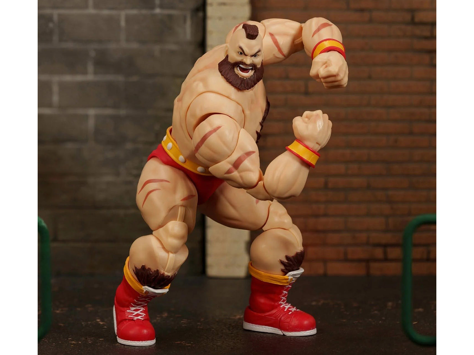 Zangief 7.5" Moveable Figure with Accessories and Alternate Head and Hands "Ultra Street Fighter II: The Final Challengers" (2017) Video Game Model by Jada