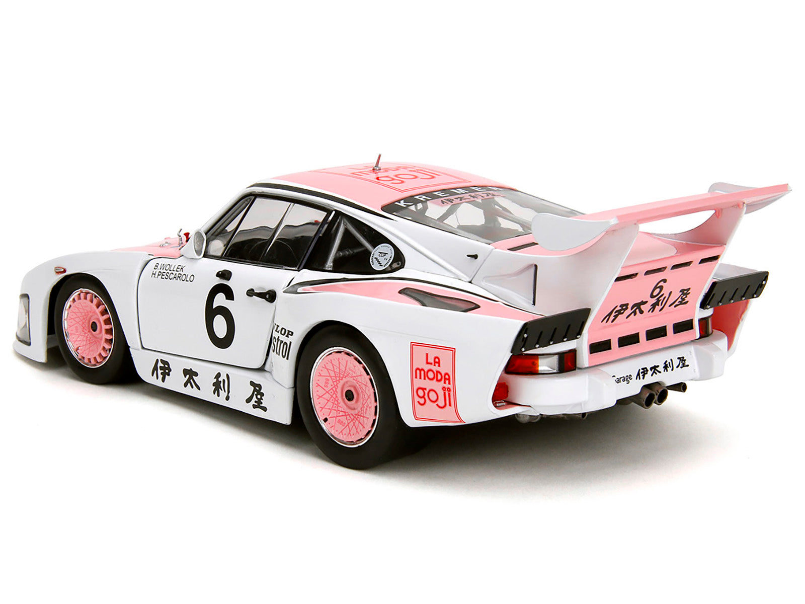 Porsche 935 K3 #6 Bob Wollek - Henri Pescarolo Winner "Suzuka 1000KM" (1981) "Pink Slips" Series 1/18 Diecast Model Car by Jada