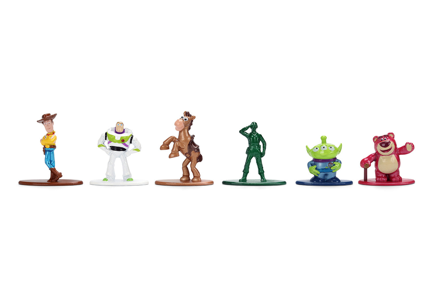 Set of 6 Diecast Figures "Toy Story" Movie Franchise "Nano Metalfigs" Series Diecast Models by Jada
