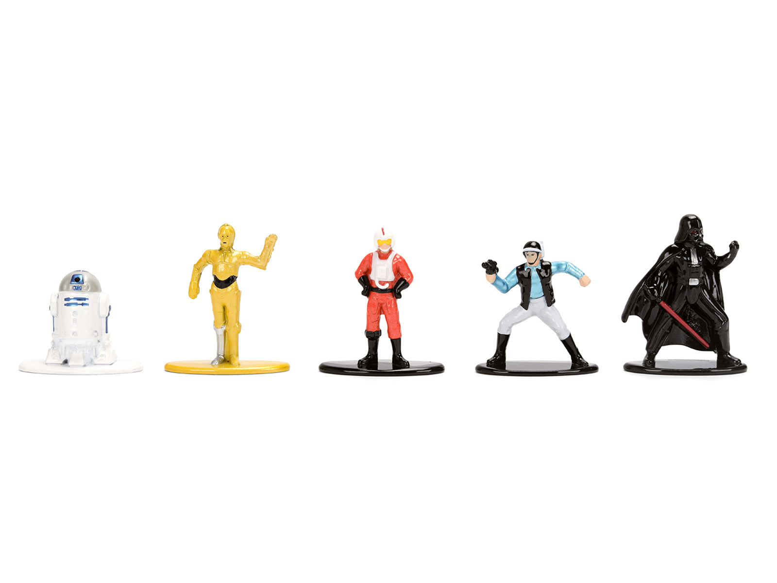 Set of 12 Diecast Figures "Star Wars" Movie Franchise "Nano Metalfigs" Series Diecast Models by Jada