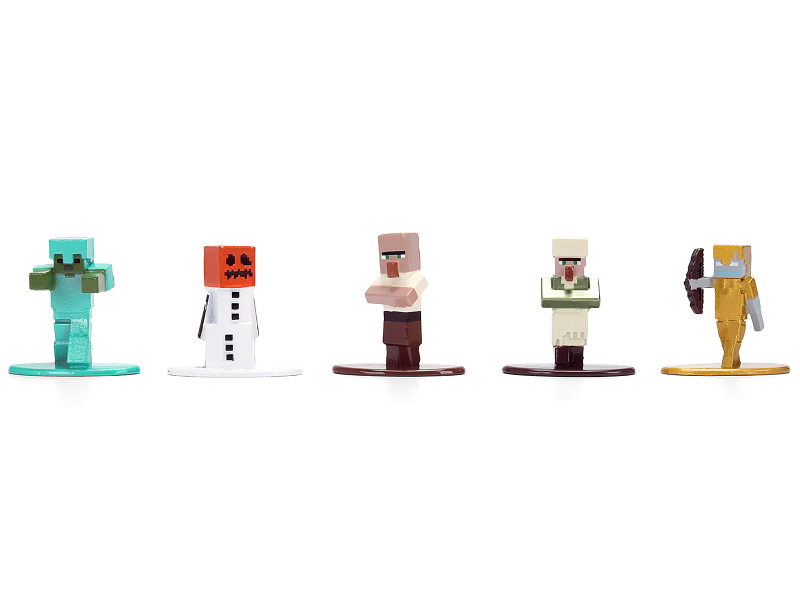 Set of 12 Diecast Figures "Minecraft" Video Game "Nano Metalfigs" Series Diecast Models by Jada