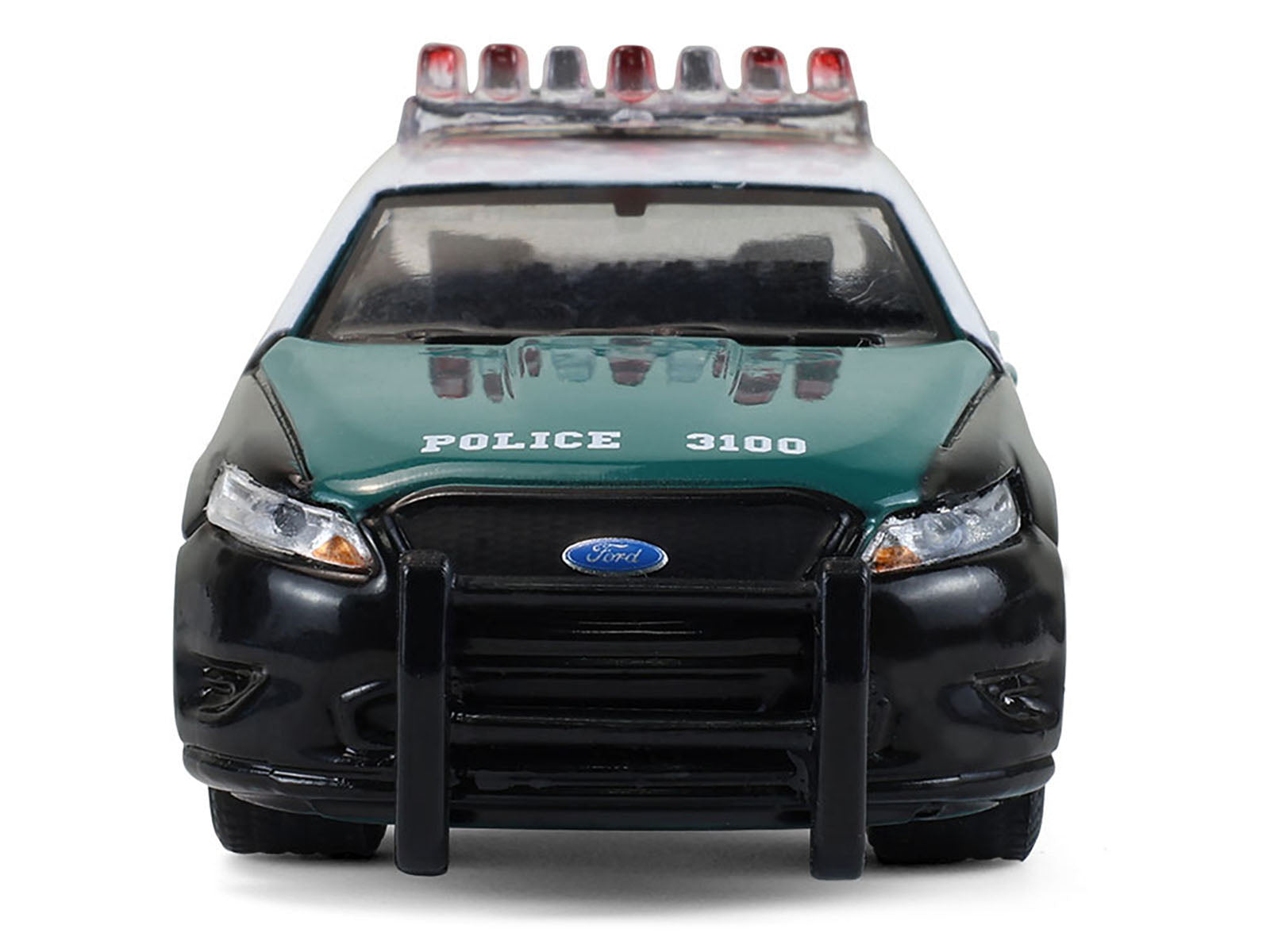 2014 Ford Taurus "New York Police Department (NYPD) Vintage Tribute Livery" Green and Black with White Top "Hot Pursuit" Series 47 1/64 Diecast Model Car by Greenlight