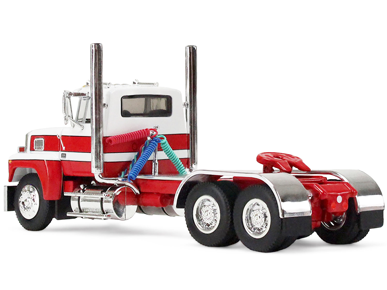 Ford LTL 9000 Trio Set (Two Day Cabs and One 60" Flat Top Sleeper) 1/64 Diecast Model by DCP/First Gear