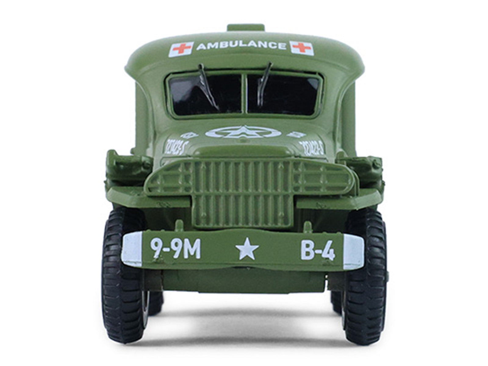 1944 Dodge WC-54 4X4 Ambulance "U.S. Army - WWII" Green with Graphics "Battalion 64" Series 6 1/64 Diecast Model Car by Greenlight