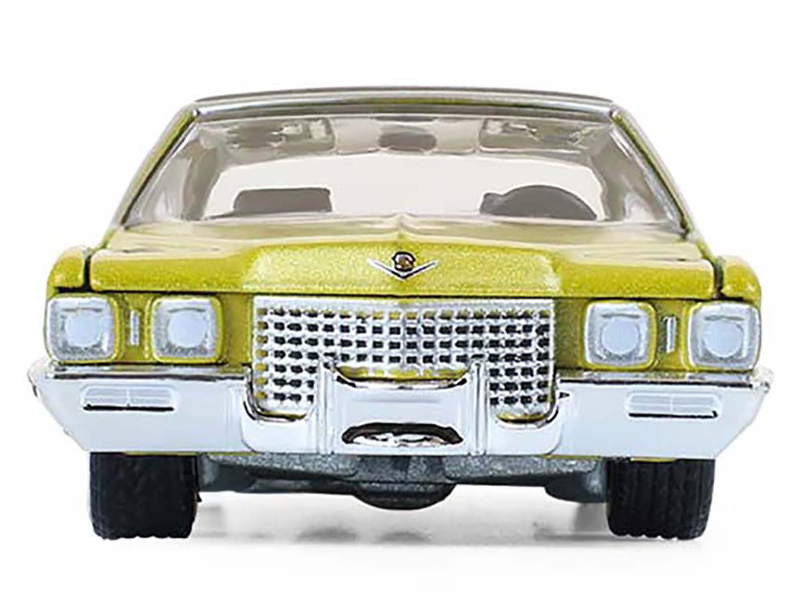 1971 Cadillac Sedan Deville Lowrider Gold Metallic with Black Top "California Lowriders" Series 7 1/64 Diecast Model Car by Greenlight