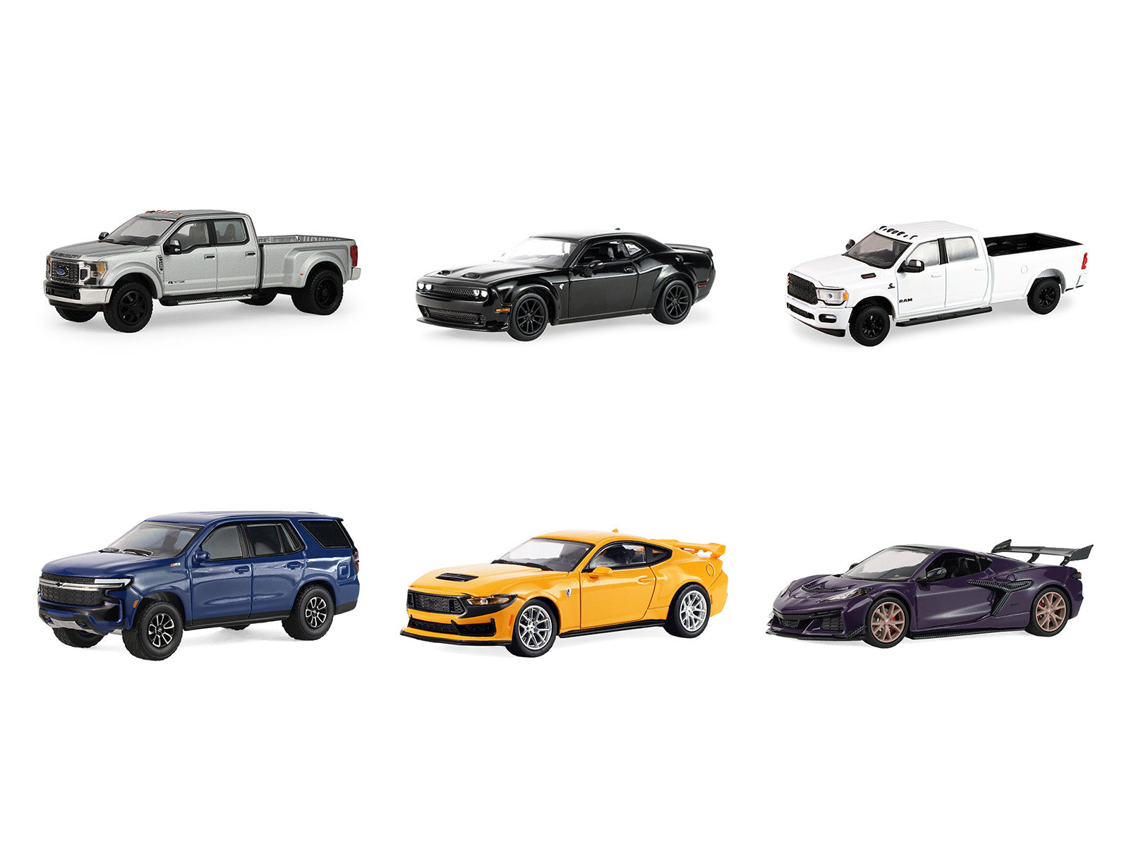 "Auto Mall" Series 8 Set of 6 pieces 1/64 Diecast Model Cars by Greenlight