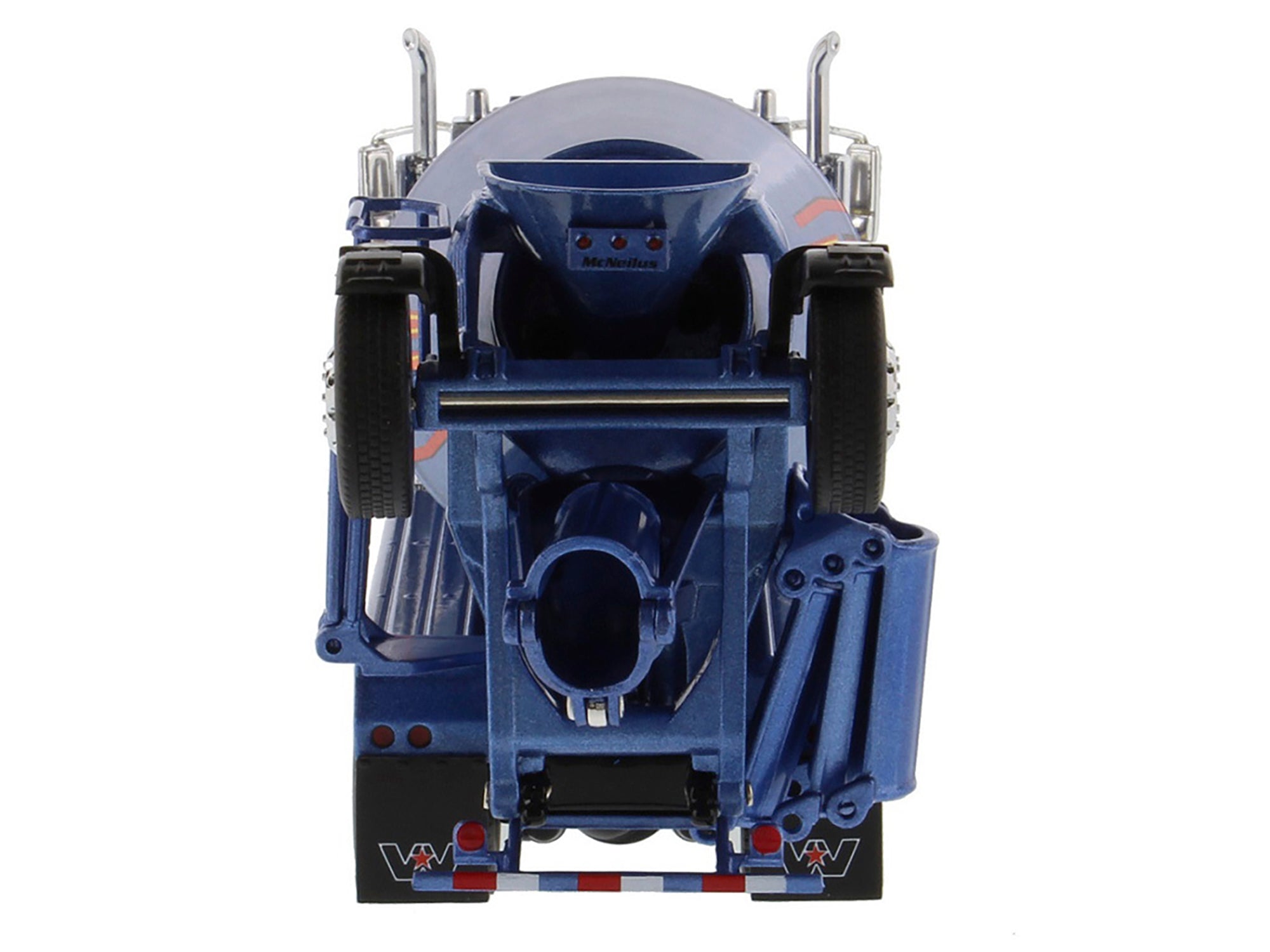 Western Star 4900 with Bridgemaster McNeilus Mixer Blue Metallic "Transport Series" 1/50 Diecast Model by Diecast Masters