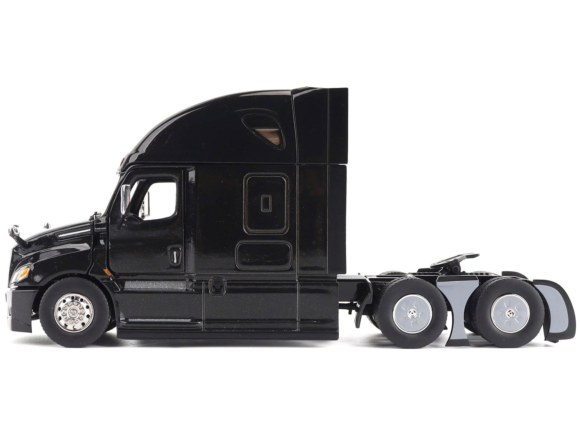 Freightliner New Cascadia Sleeper Cab Truck Tractor Black "Transport Series" 1/50 Diecast Model by Diecast Masters