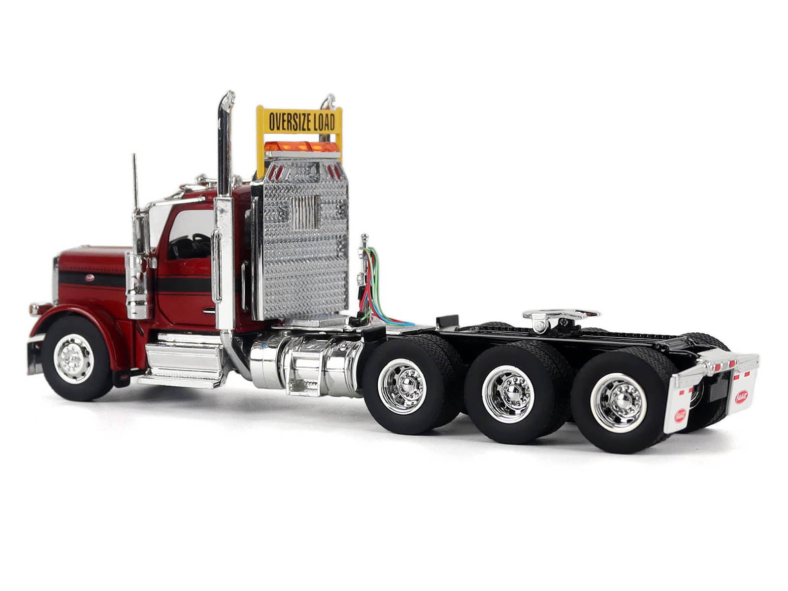 Peterbilt 589 Truck Tractor with Day Cab Legendary Red "Transport Series" 1/50 Diecast Model by Diecast Masters