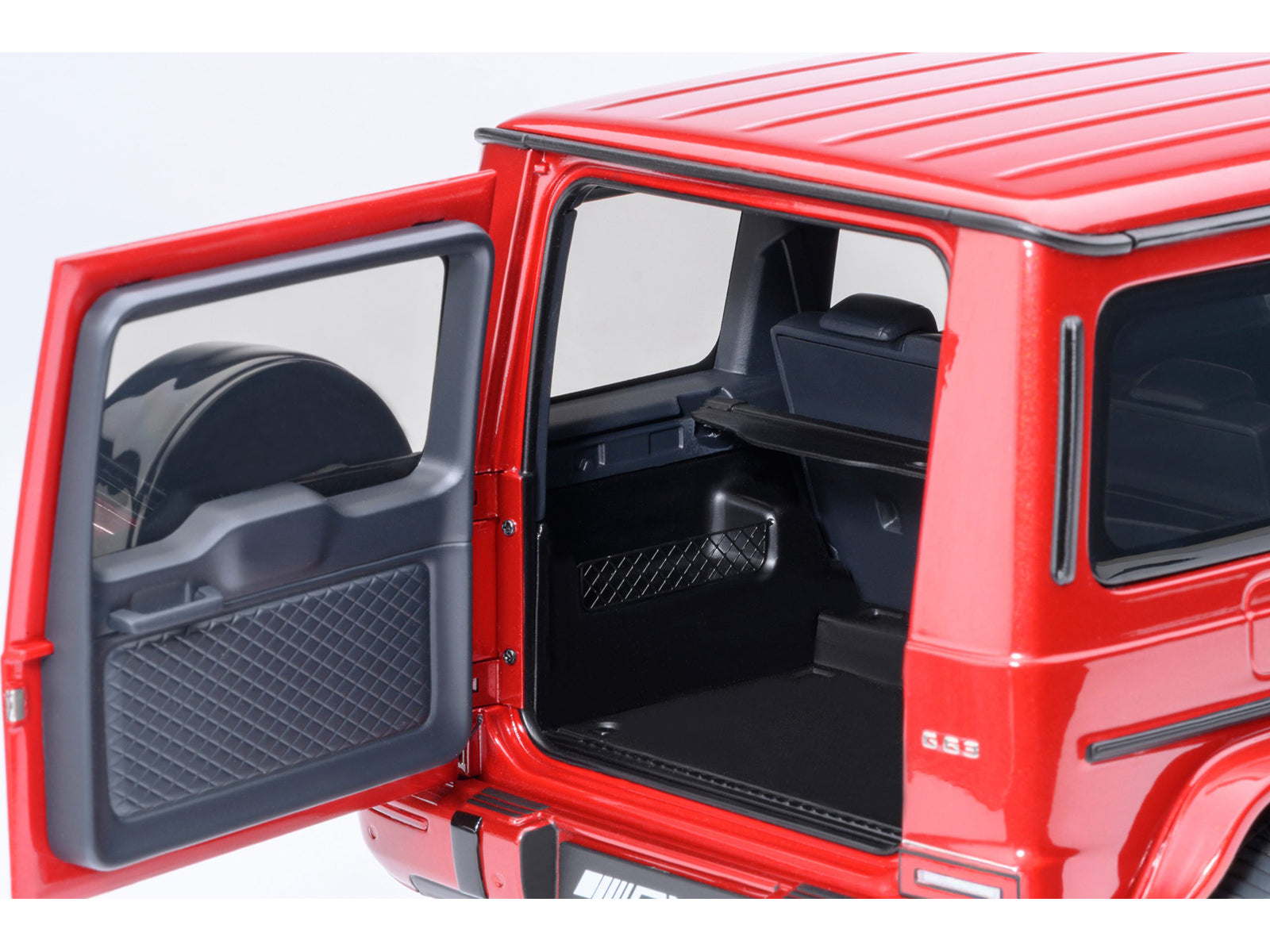 2019 Mercedes-Benz AMG G63 Cardinal Red Metallic 1/18 Model Car by Autoart