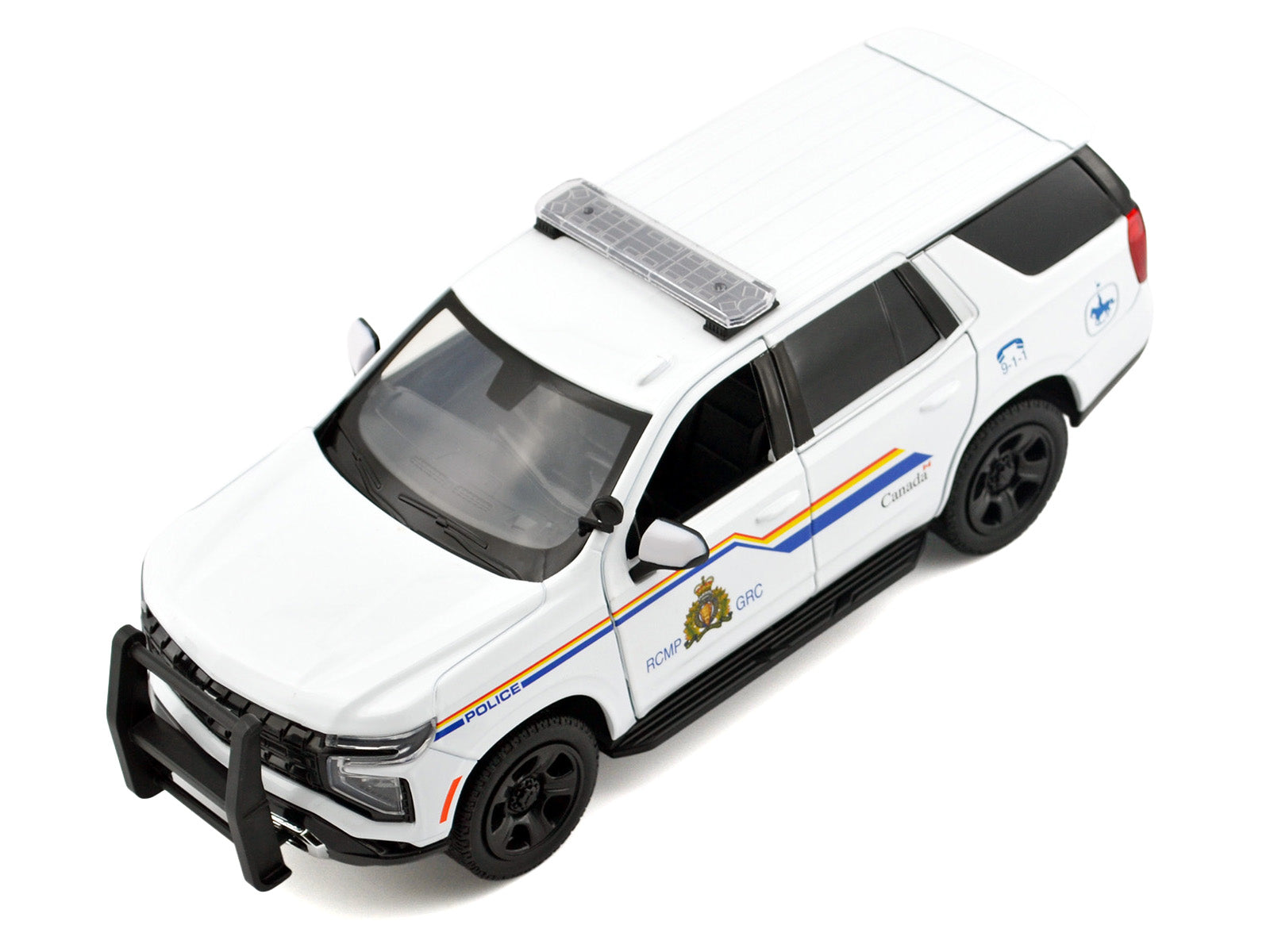 2025 Chevrolet Tahoe PPV with Light Bar "RCMP Royal Canadian Mounted Police" White "Law Enforcement and Public Service" Series 1/24 Diecast Model Car by Motormax