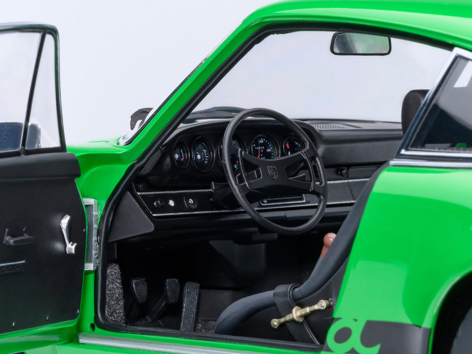 Porsche 911 Carrera 2.7 RS Viper Green with Black Stripes and Wheels 1/18 Model Car by Autoart