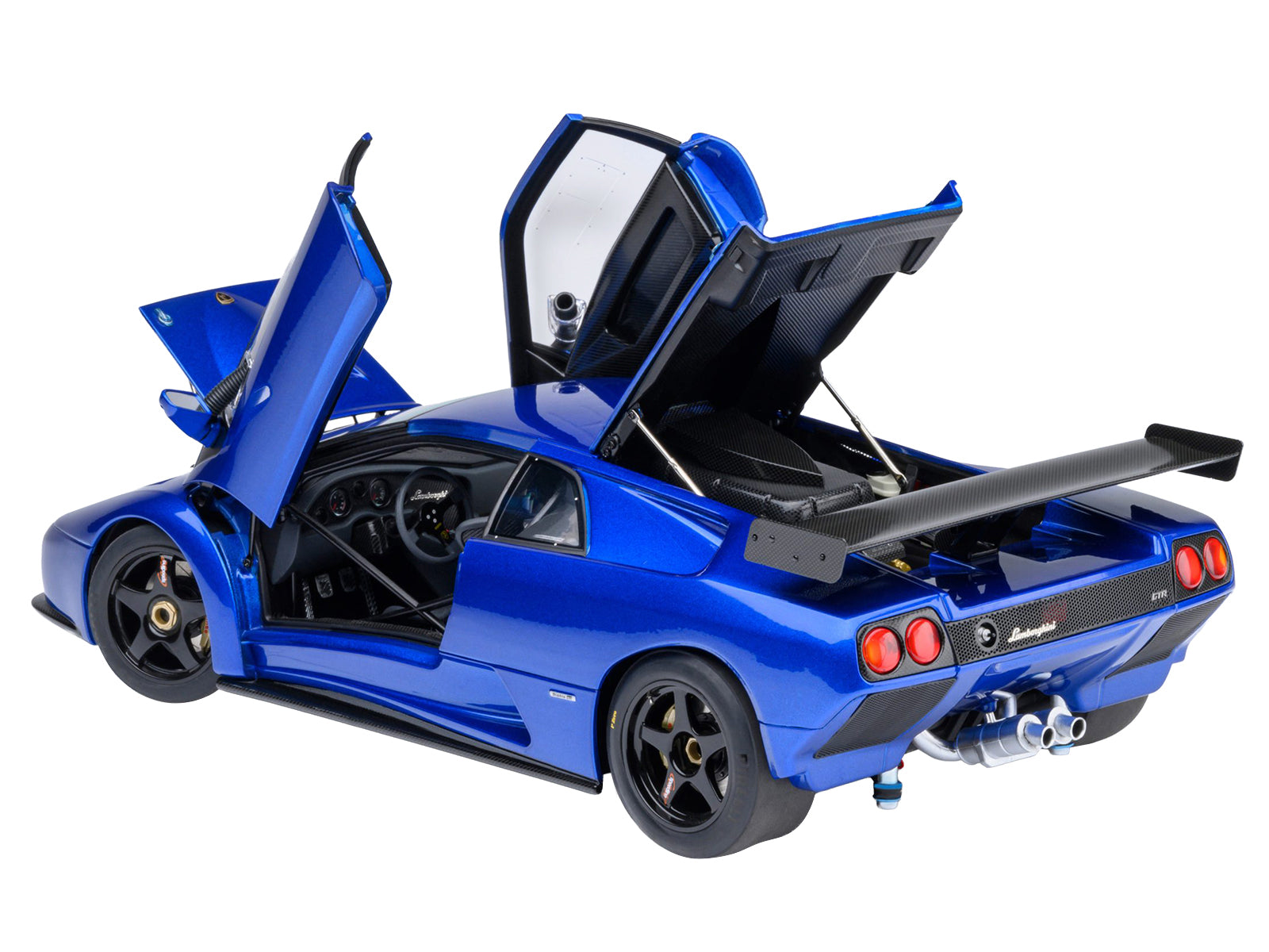 Lamborghini Diablo GTR Monterey Blue Metallic 1/18 Model Car by Autoart