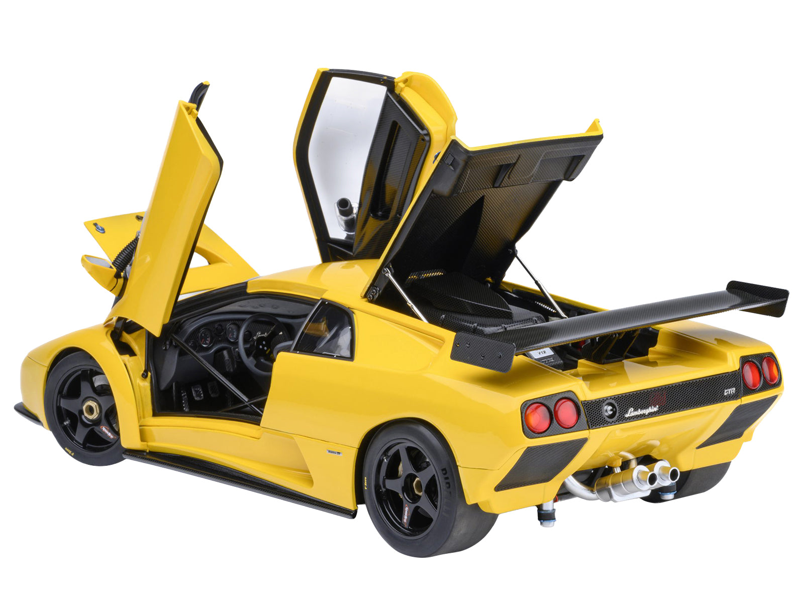 Lamborghini Diablo GTR Superfly Yellow 1/18 Model Car by Autoart