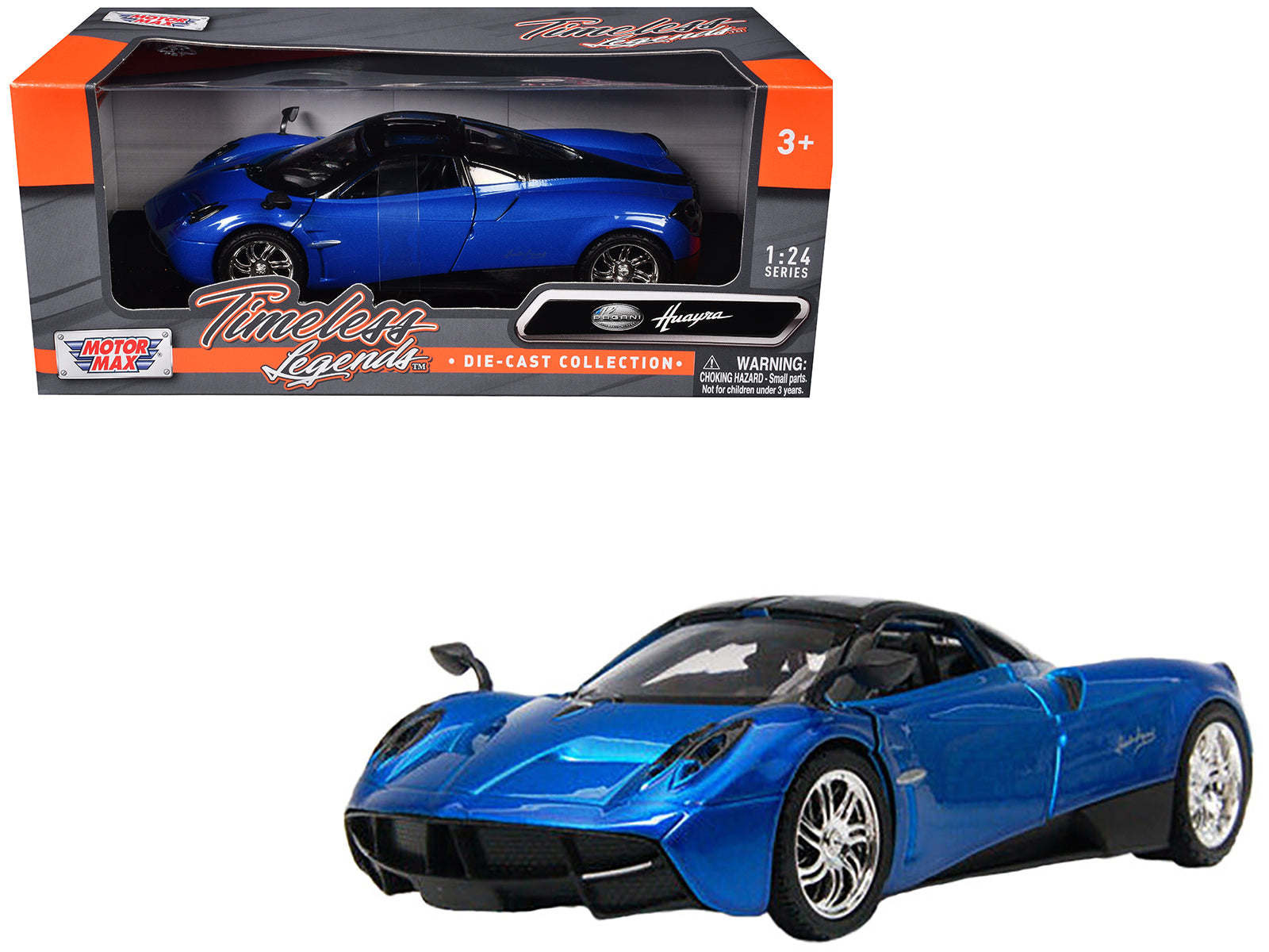 Pagani Huayra Blue 1/24 Diecast Model Car by Motormax