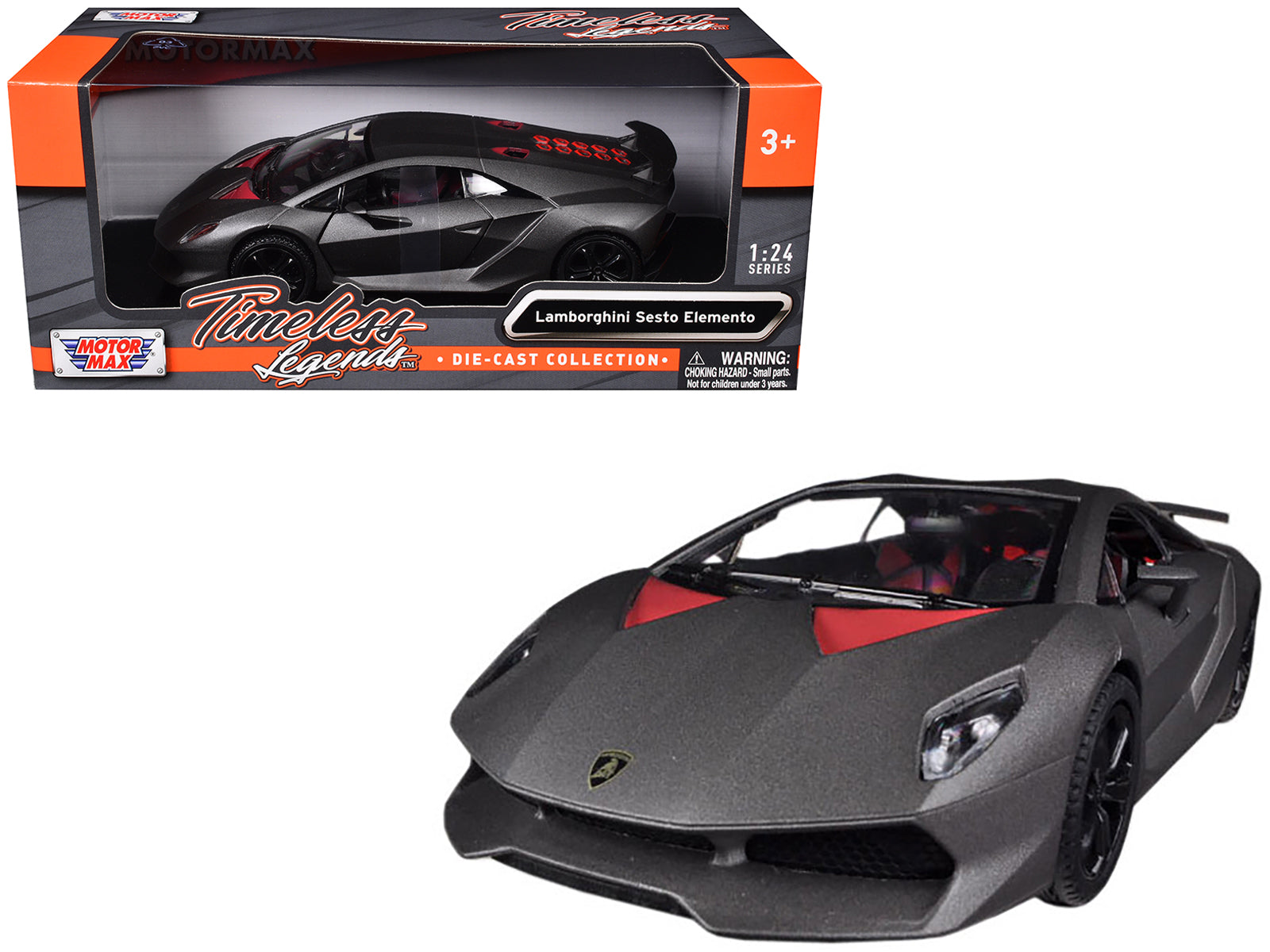 Lamborghini Sesto Elemento Carbon 1/24 Diecast Car Model by Motormax