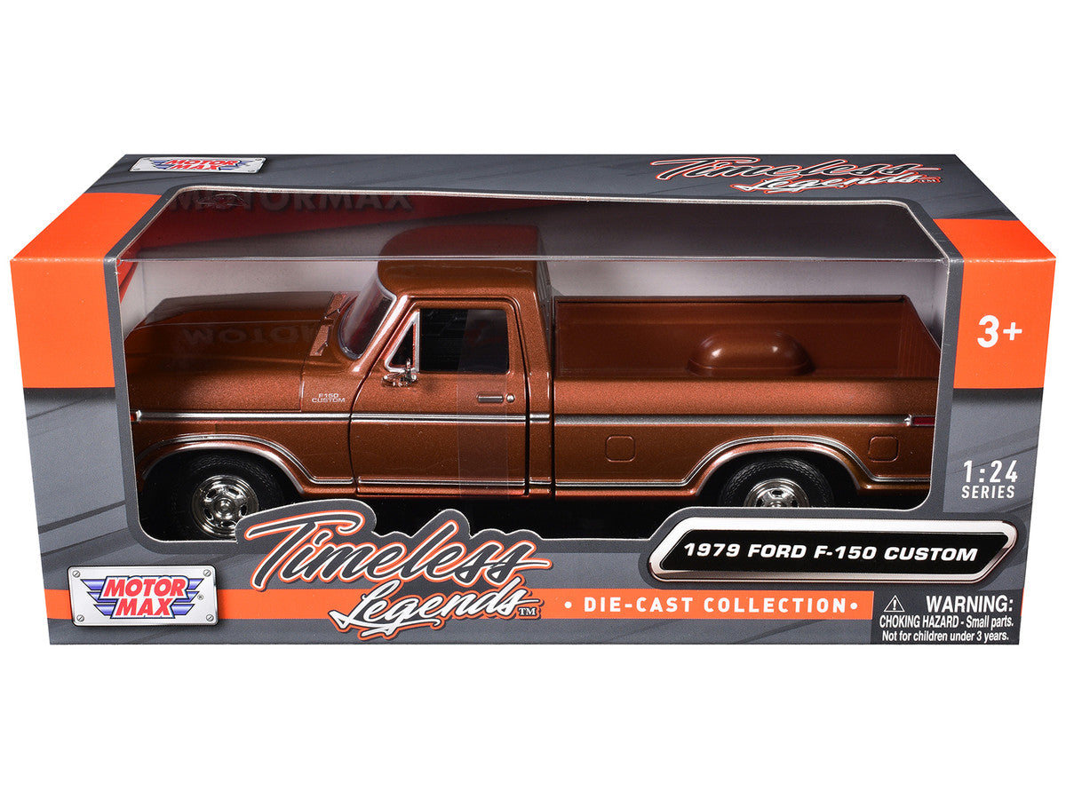 1979 Ford F-150 Pickup Truck Brown 1/24 Diecast Model Car by Motormax-2