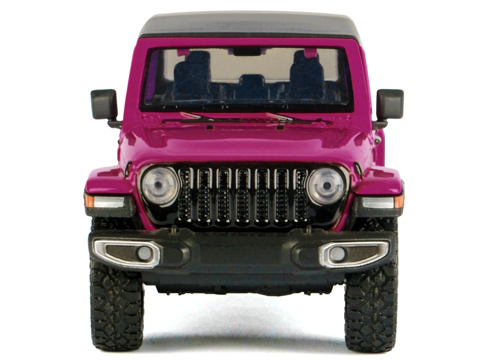 2021 Jeep Gladiator Overland Pickup Truck Purple with Matt Black Top 1/24-1/27 Diecast Model Car by Motormax