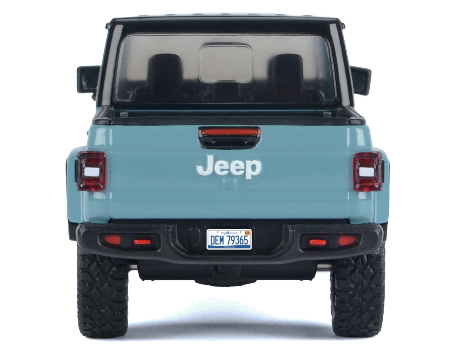 2021 Jeep Gladiator Rubicon (Closed Top) Pickup Truck Blue with Black Top 1/24-1/27 Diecast Model Car by Motormax