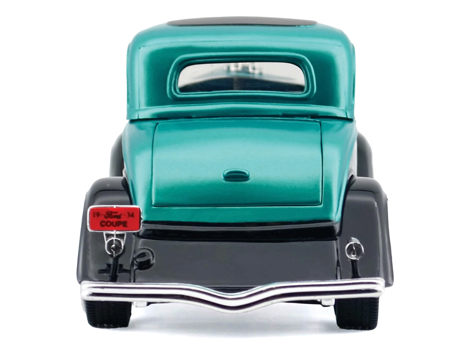 1934 Ford Coupe Turquoise Metallic and Black "Kult Klassics" Series 1/24 Diecast Model Car by Motormax
