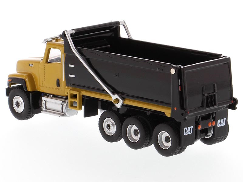 CAT Caterpillar CT681 Dump Truck Yellow and Black "High Line" Series 1/87 (HO) Scale Diecast Model by Diecast Masters