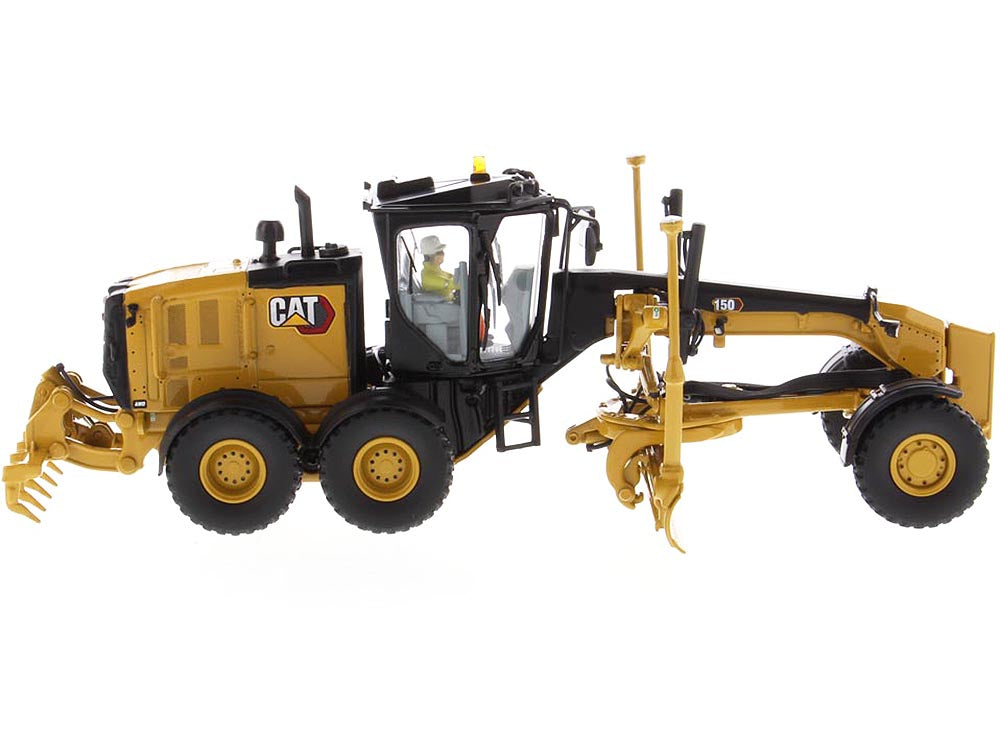 CAT Caterpillar 150 Motor Grader with Operator "High Line Series" 1/50 Diecast Model by Diecast Masters