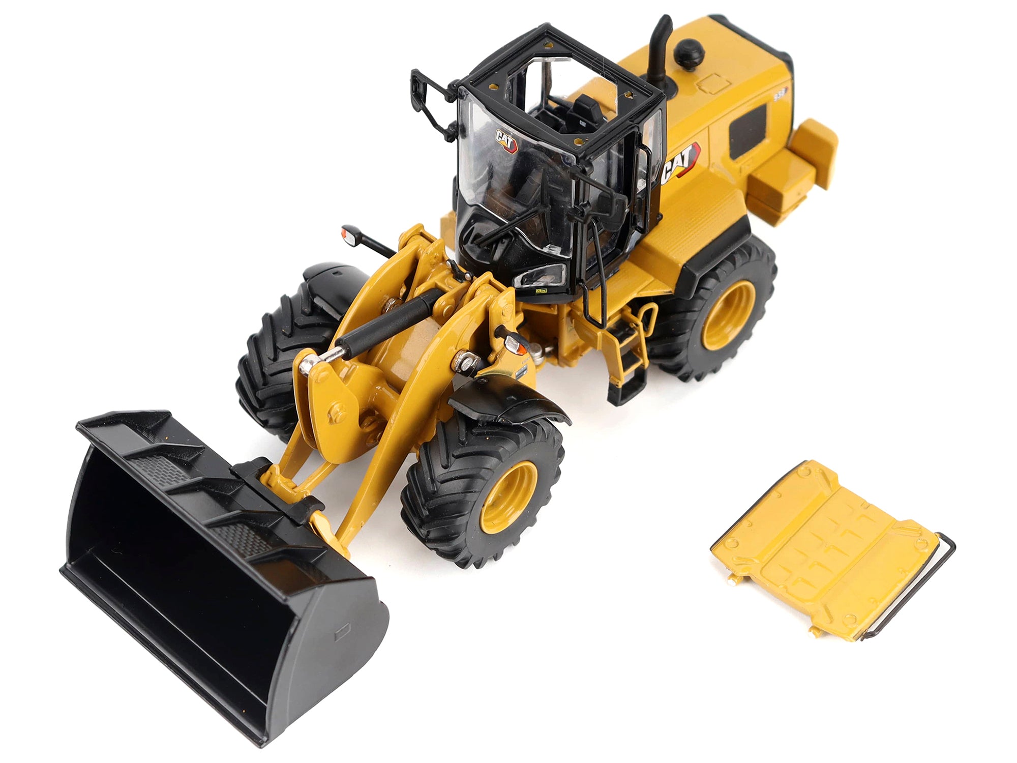 CAT Caterpillar 938 Wheel Loader with Operator Yellow "High Line" Series 1/50 Diecast Model by Diecast Masters
