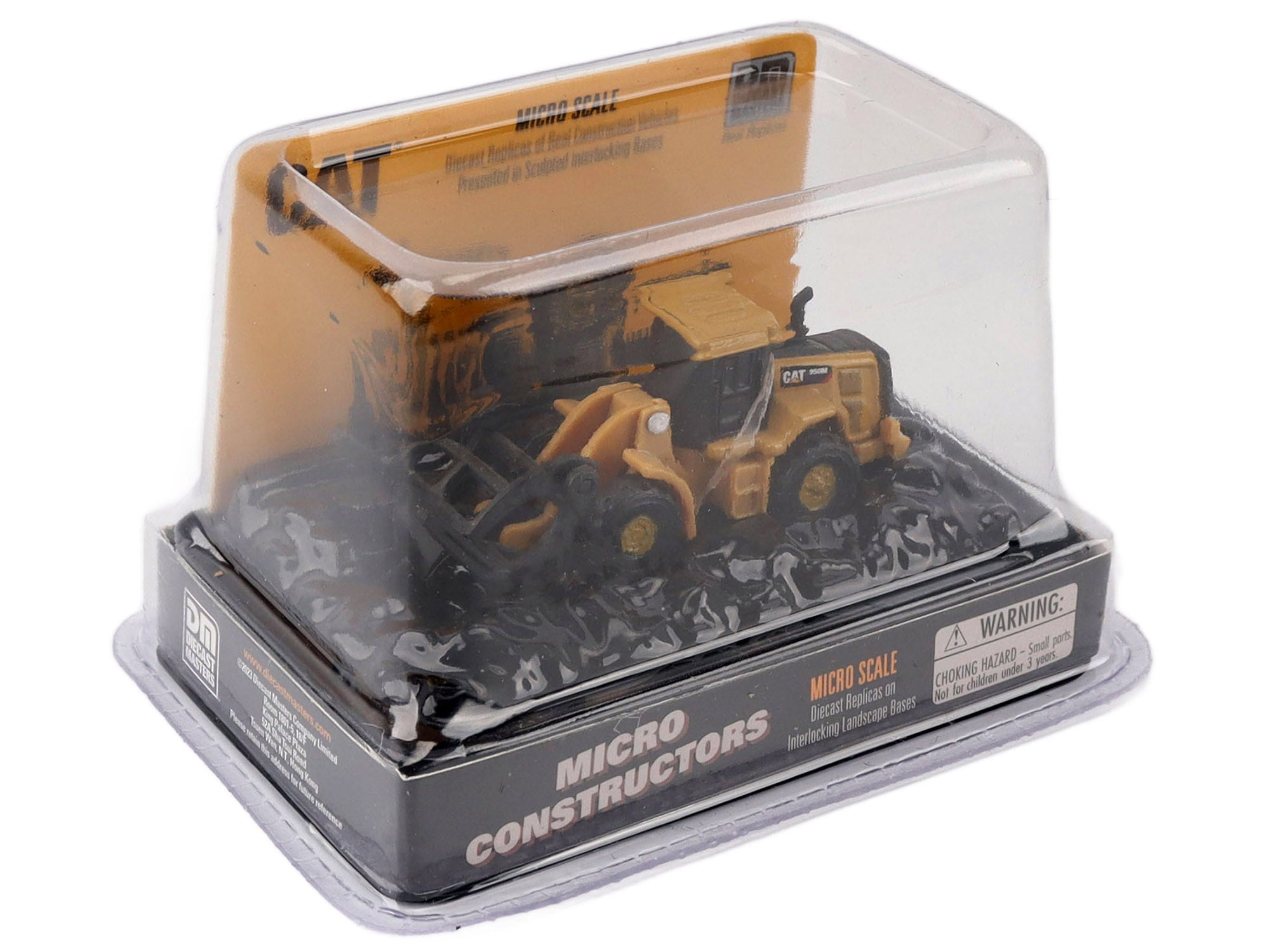 CAT Caterpillar 950M Wheel Loader (Log Fork Version) Yellow "Micro-Constructor" Series Diecast Model by Diecast Masters