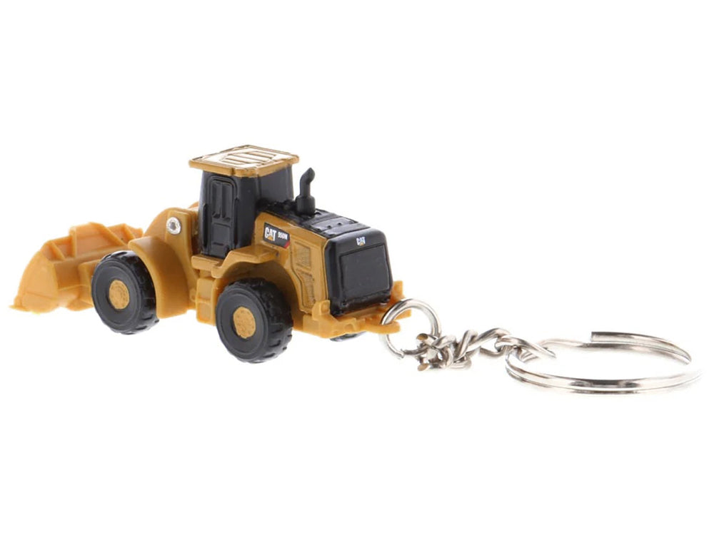 CAT Caterpillar 950M Wheel Loader Keychain Yellow Diecast Model by Diecast Masters