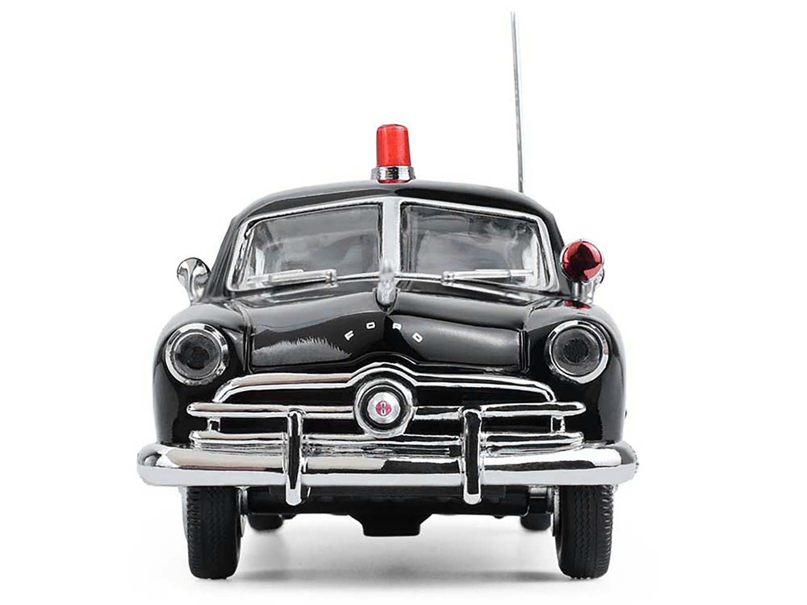 1949 Ford Custom Police Car "LAPD (Los Angeles Police Department)" Black and White 1/43 Diecast Model Car by Greenlight