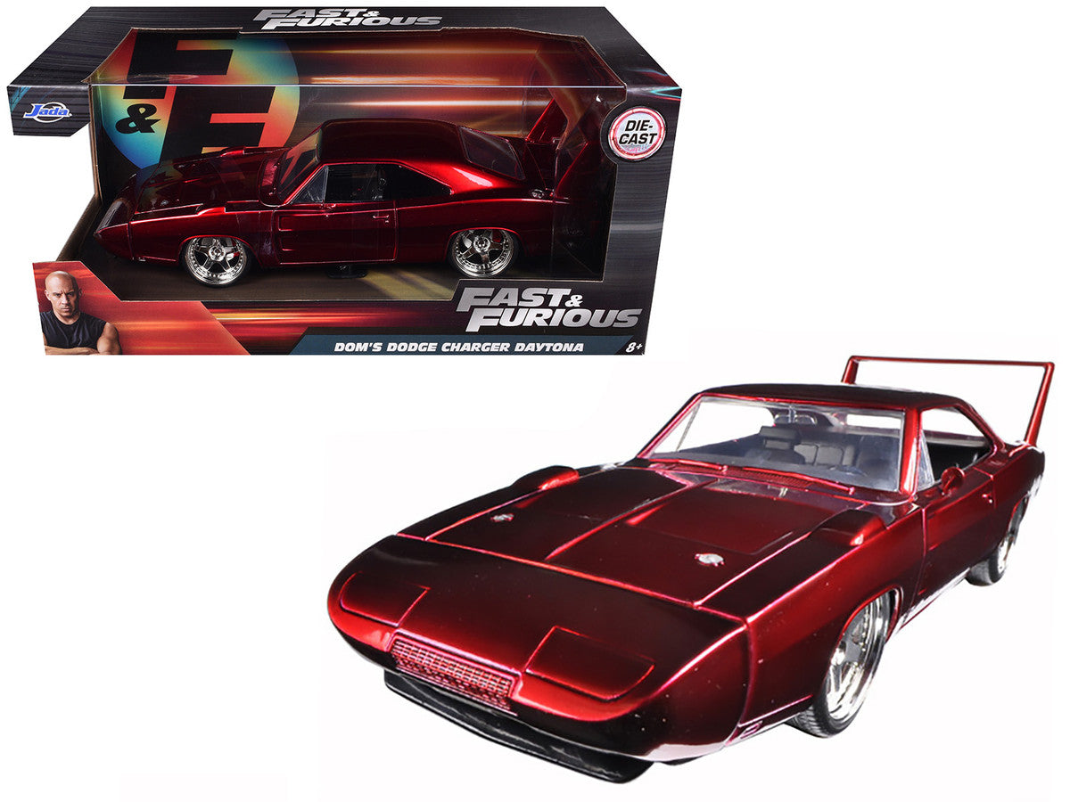 1969 Dodge Charger Daytona Red "Fast & Furious 7" (2015) Movie 1/24 Diecast Model Car by Jada