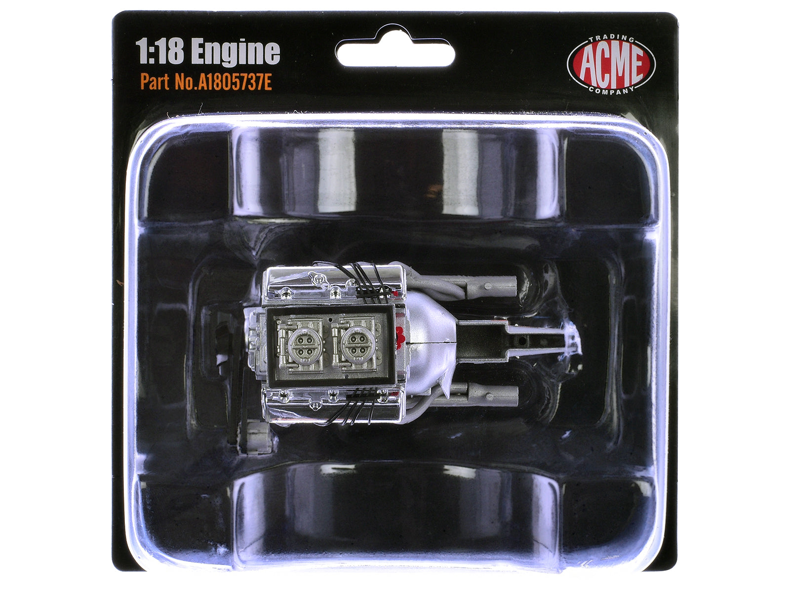 ZL-1 427 Engine and Transmission Replica from "1969 Chevrolet Camaro ZL-1" 1/18 Model by ACME
