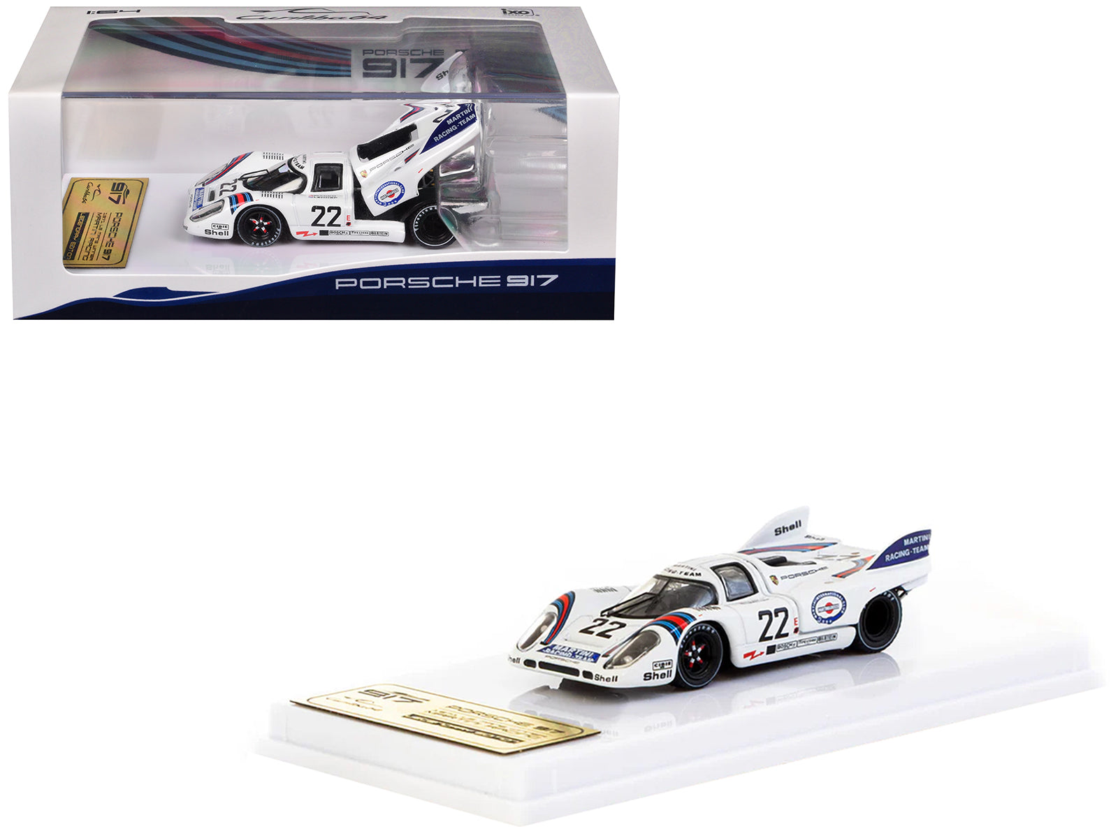 Porsche 917K #22 Gijs van Lennep - Helmut Marko "Martini Racing" Winner "24 Hours of Le Mans" (1971) "Curitiba64" Series 1/64 Diecast Model Car by Tarmac Works