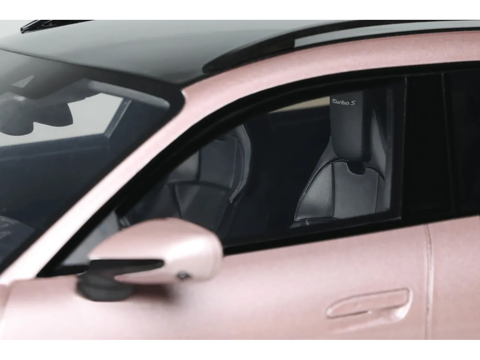 2022 Porsche Taycan Turbo S Cross Turismo Pink Metallic 1/18 Model Car by GT Spirit