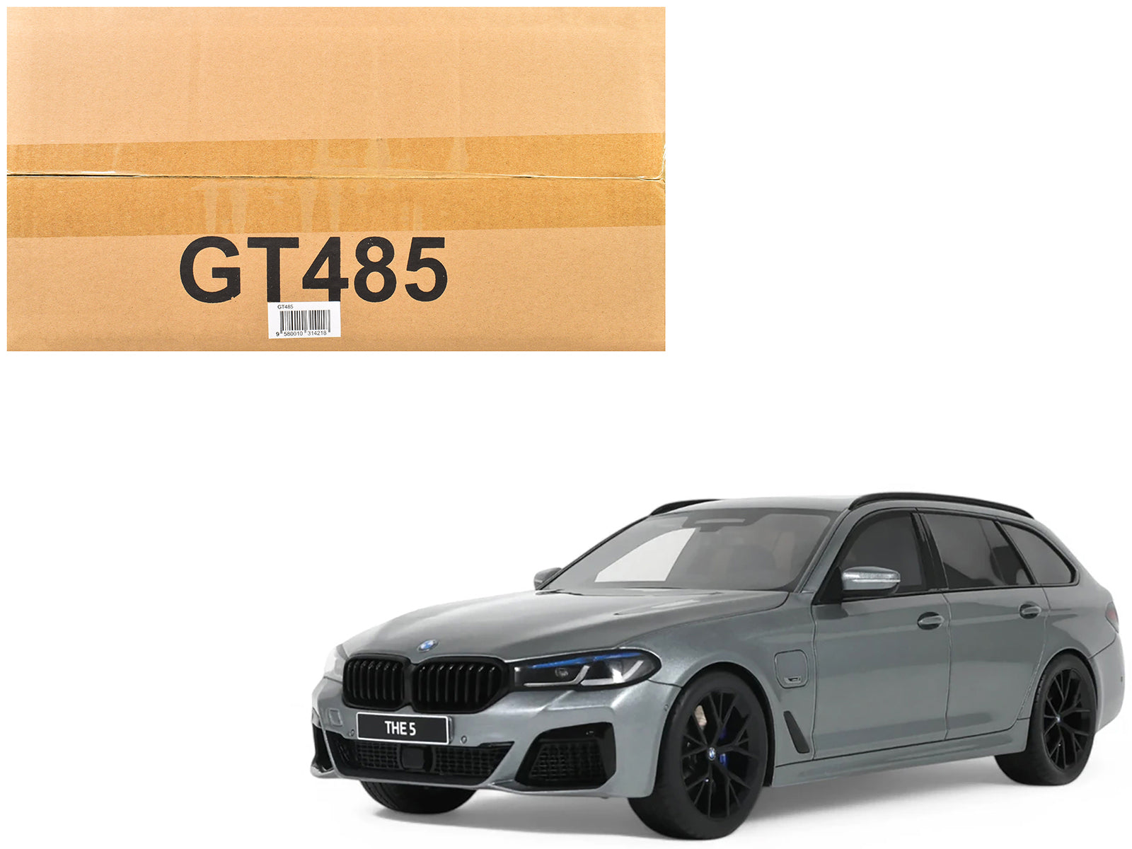 2023 BMW 530E XDrive M Silver Metallic 1/18 Model Car by GT Spirit
